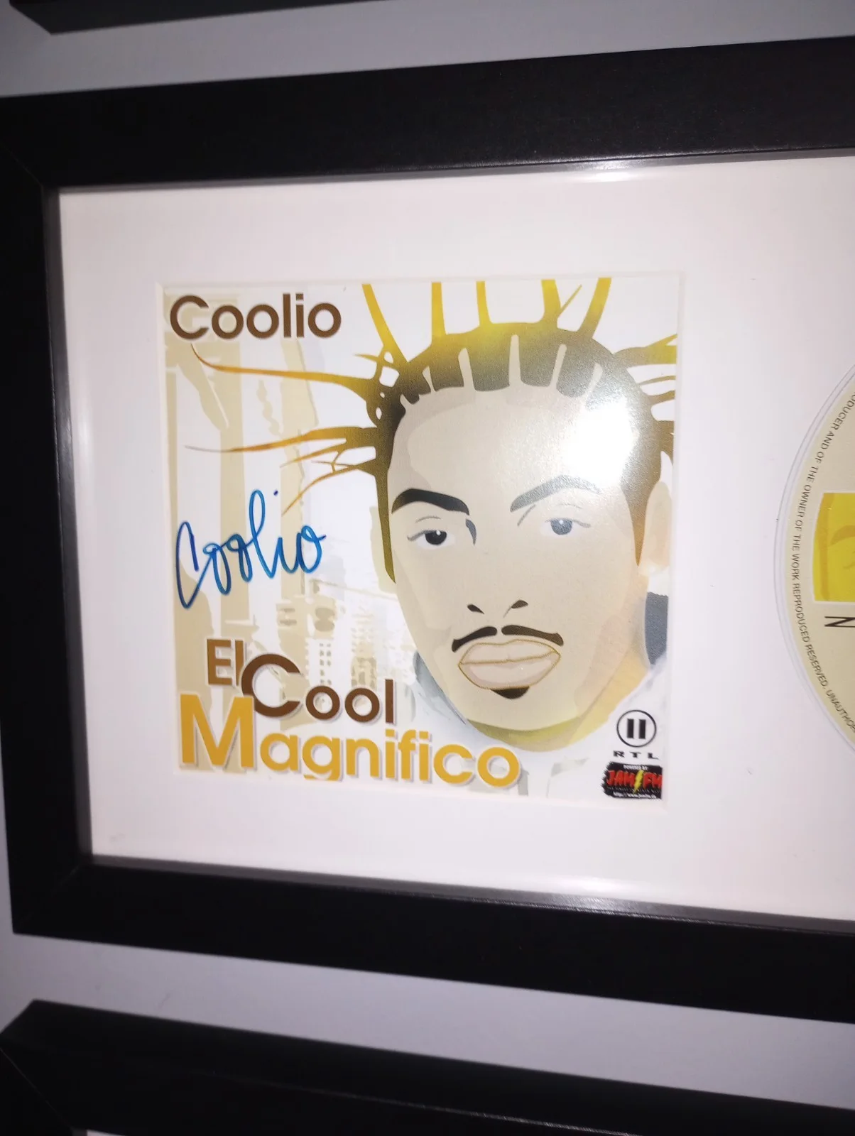 COOLIO SIGNED + FRAMED CD - El Cool Magnifico 2002 - Autographed Booklet - RARE!, image 2