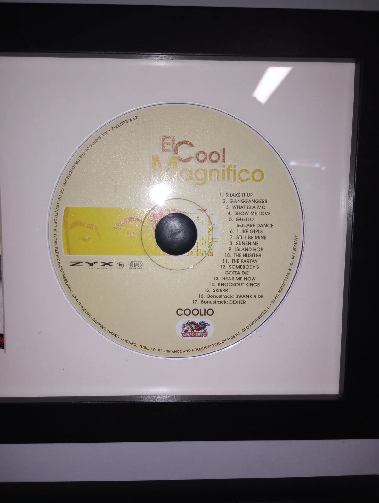 COOLIO SIGNED + FRAMED CD - El Cool Magnifico 2002 - Autographed Booklet - RARE!, image 3