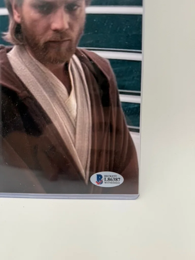 Ewan McGregor, Daniel Logan — Ewan McGregor and Daniel Logan Signed 8x10 Photo Star Wars Boba Beckett BAS, image 2