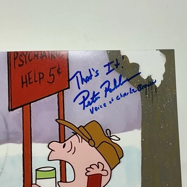 Peter Robins Autographed Charlie Brown Multiple Inscriptions 8X10 Photograph BAS, image 2