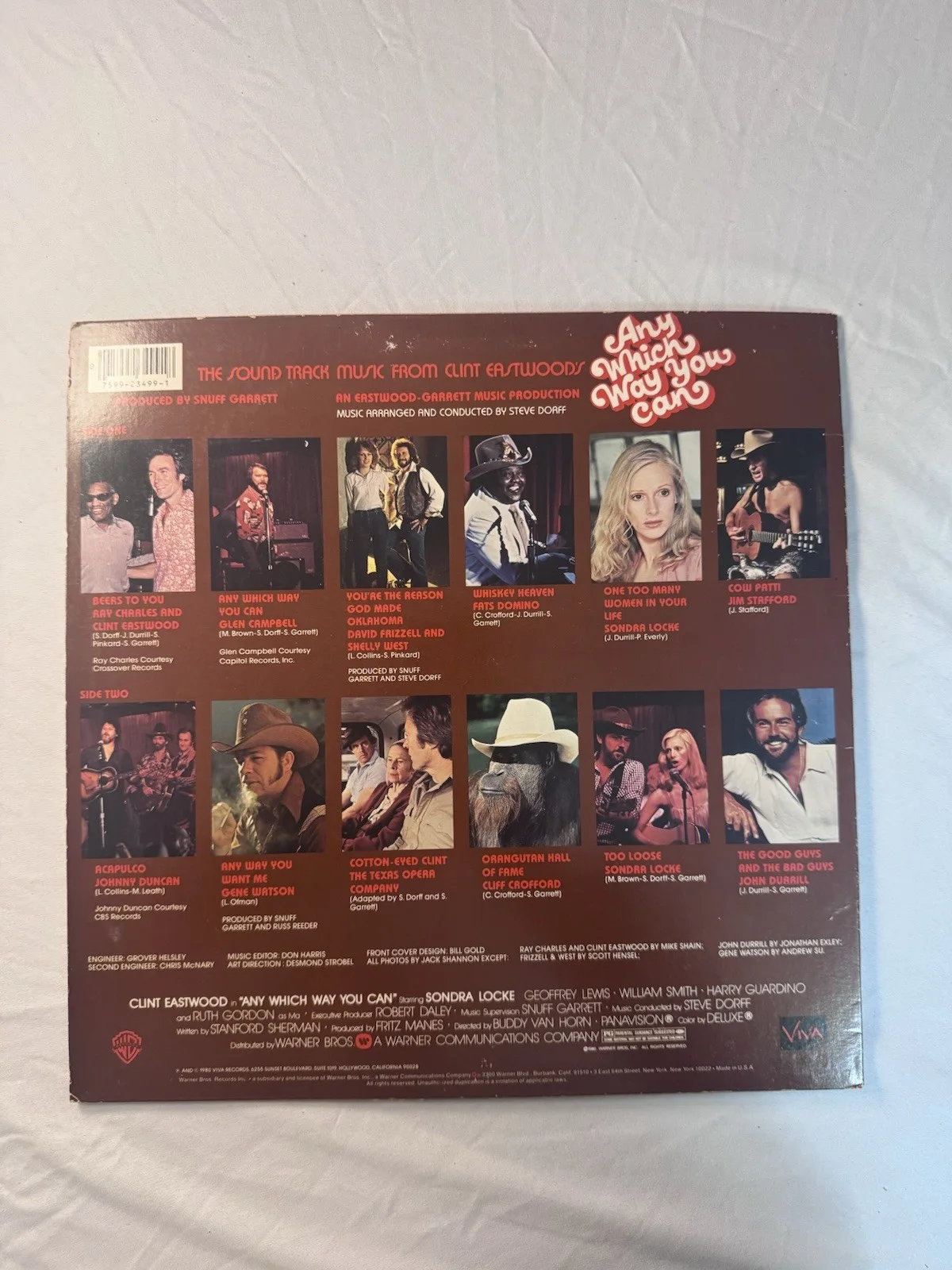 GLEN CAMPBELL "Any Which Way You Can" Soundtrack w/Vinyl, image 2