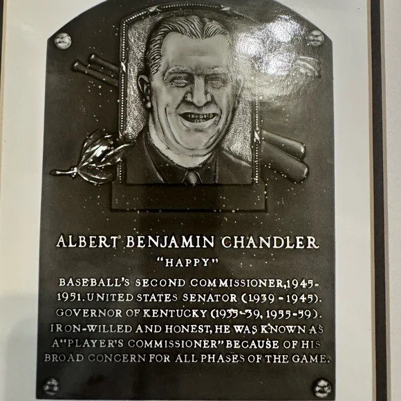 Vintage 1991 Mounted "Happy B Chandler" Picture signed by "Edward W. Stack., image 3