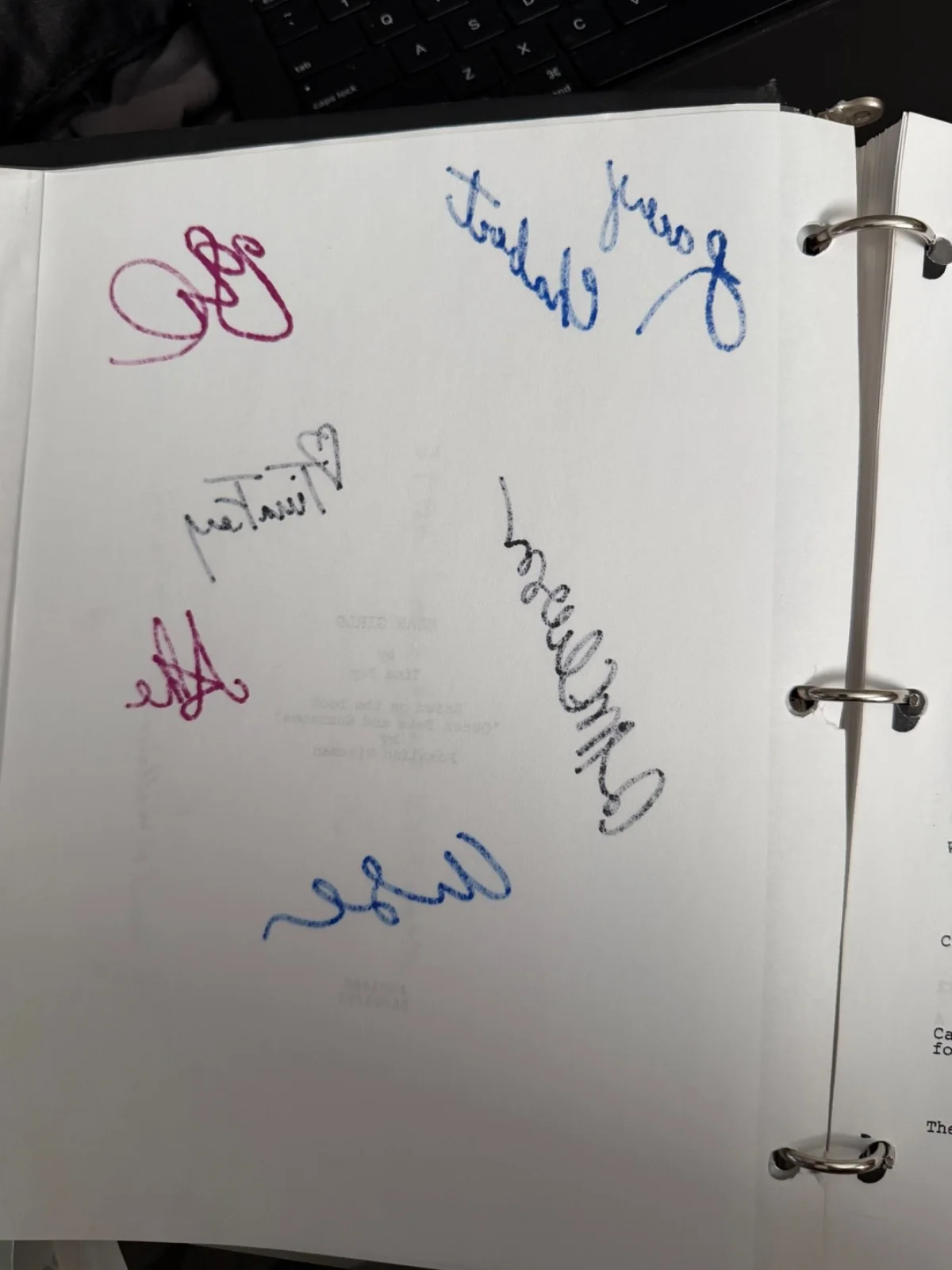 Cast Autographed Script From Mean Girls with a COA, image 2