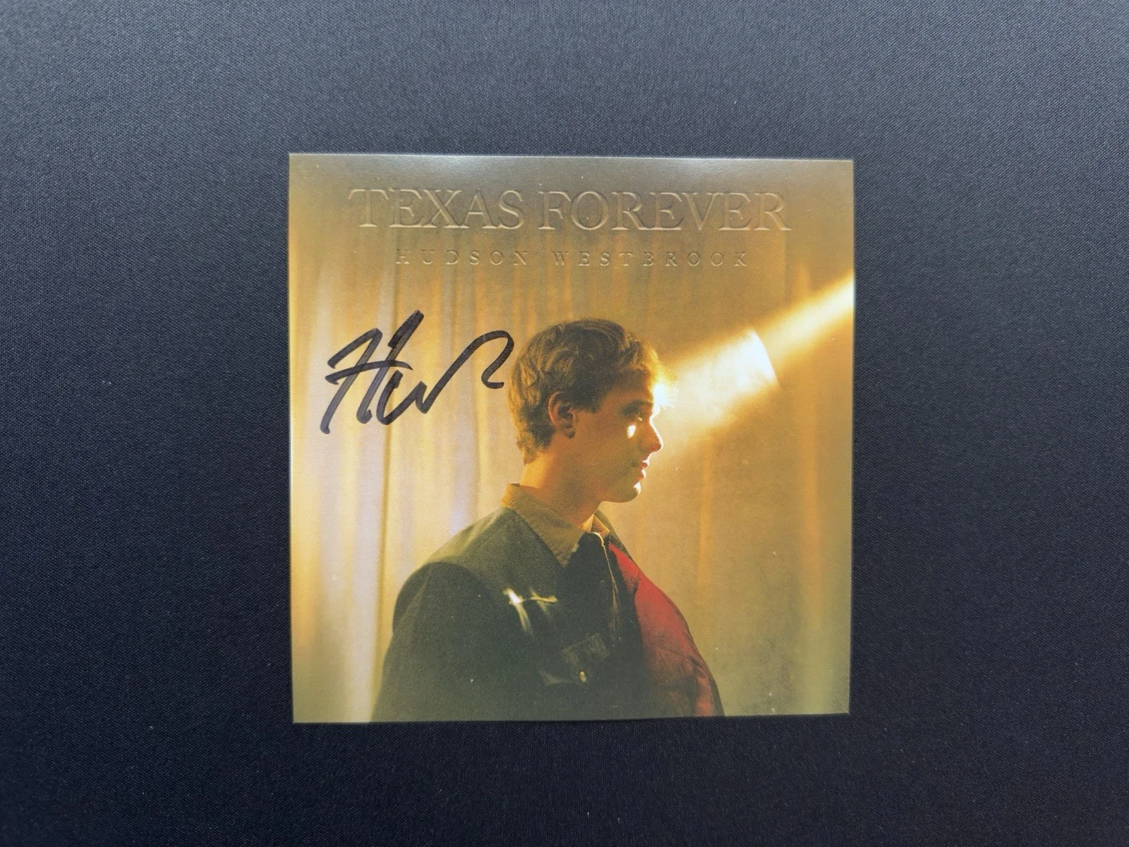 HUDSON WESTBROOK Signed Autographed CD insert Texas Forever with CD & case, image 2