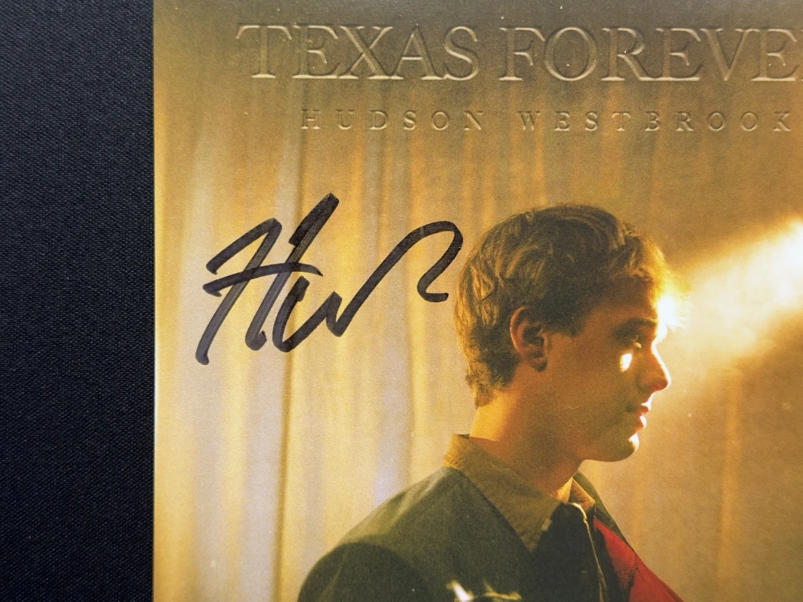 HUDSON WESTBROOK Signed Autographed CD insert Texas Forever with CD & case, image 3