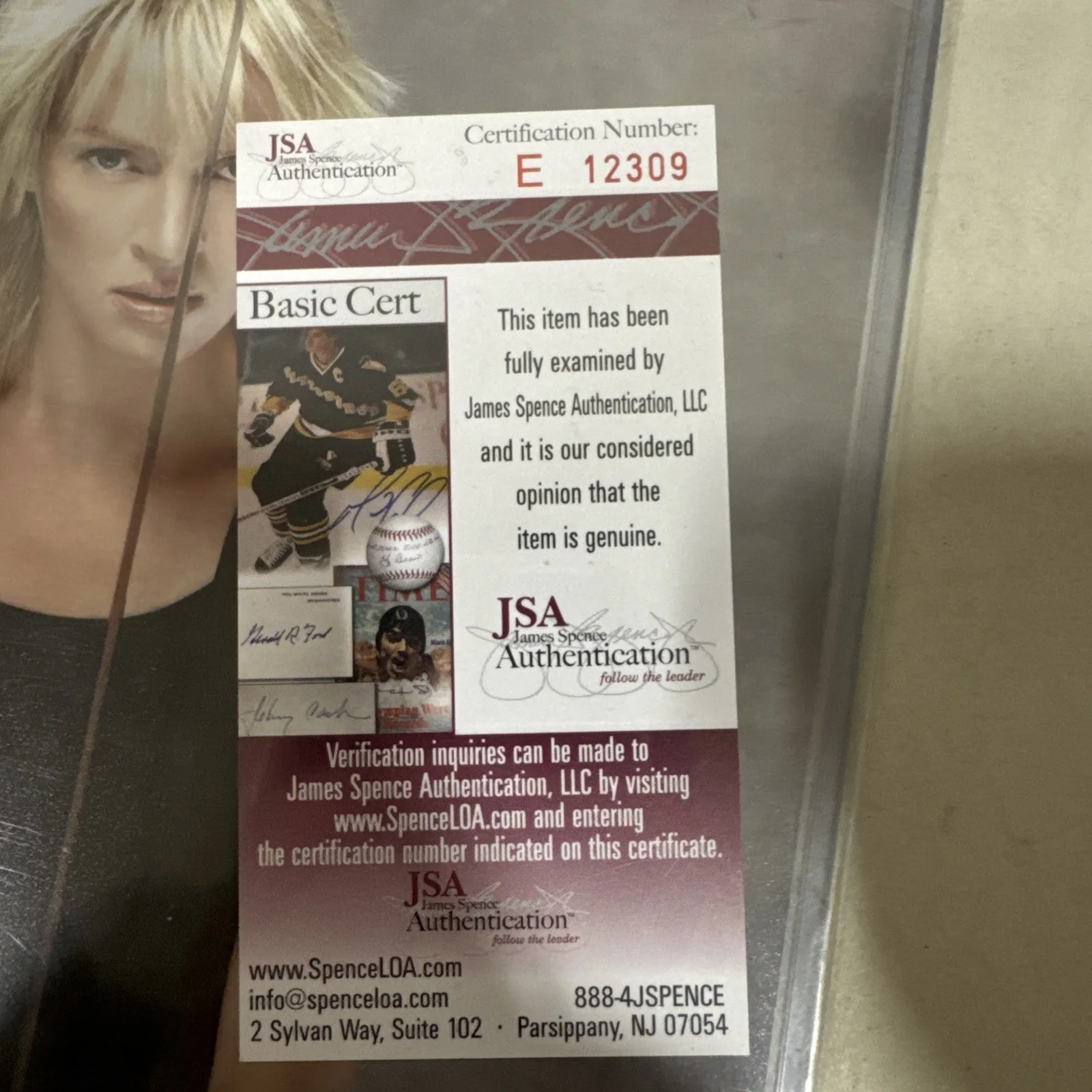 Uma Thurman Signed Autograph, изображение 2