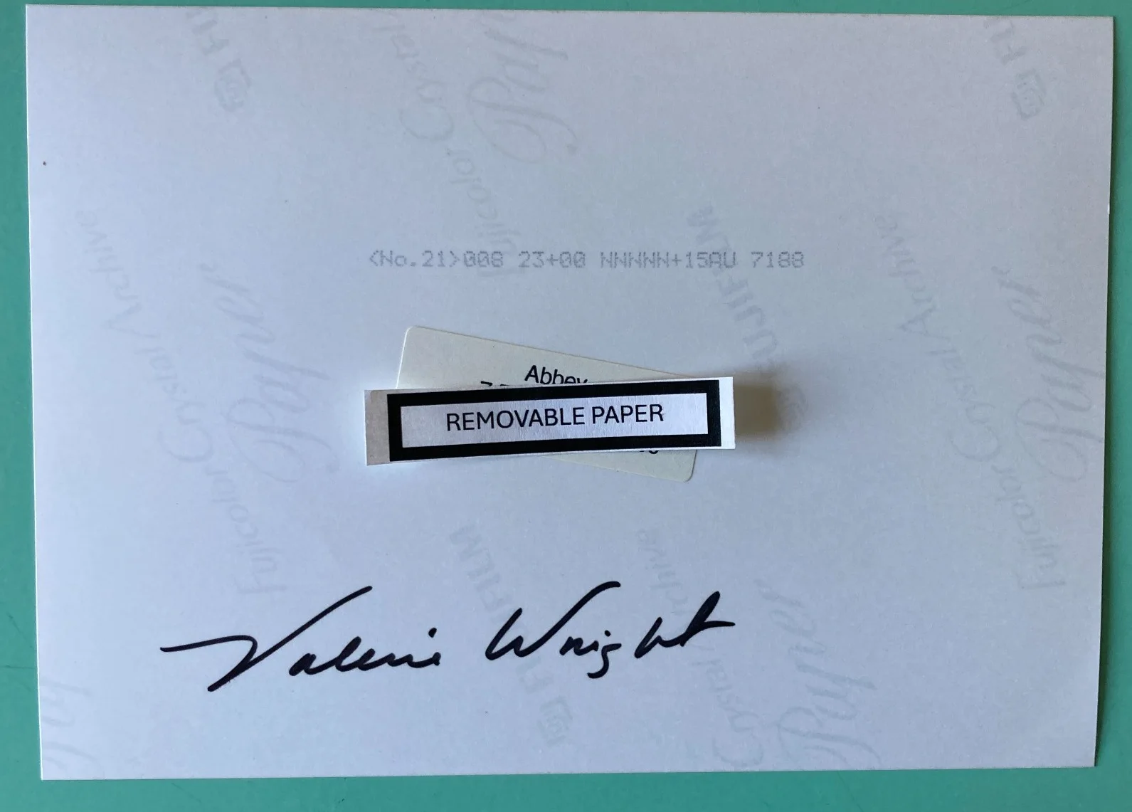 Valerie Wright — Valerie Wright Signed Back Of Photo 5X7” Annie Get Your Gun Revival Curtain Call, изображение 2