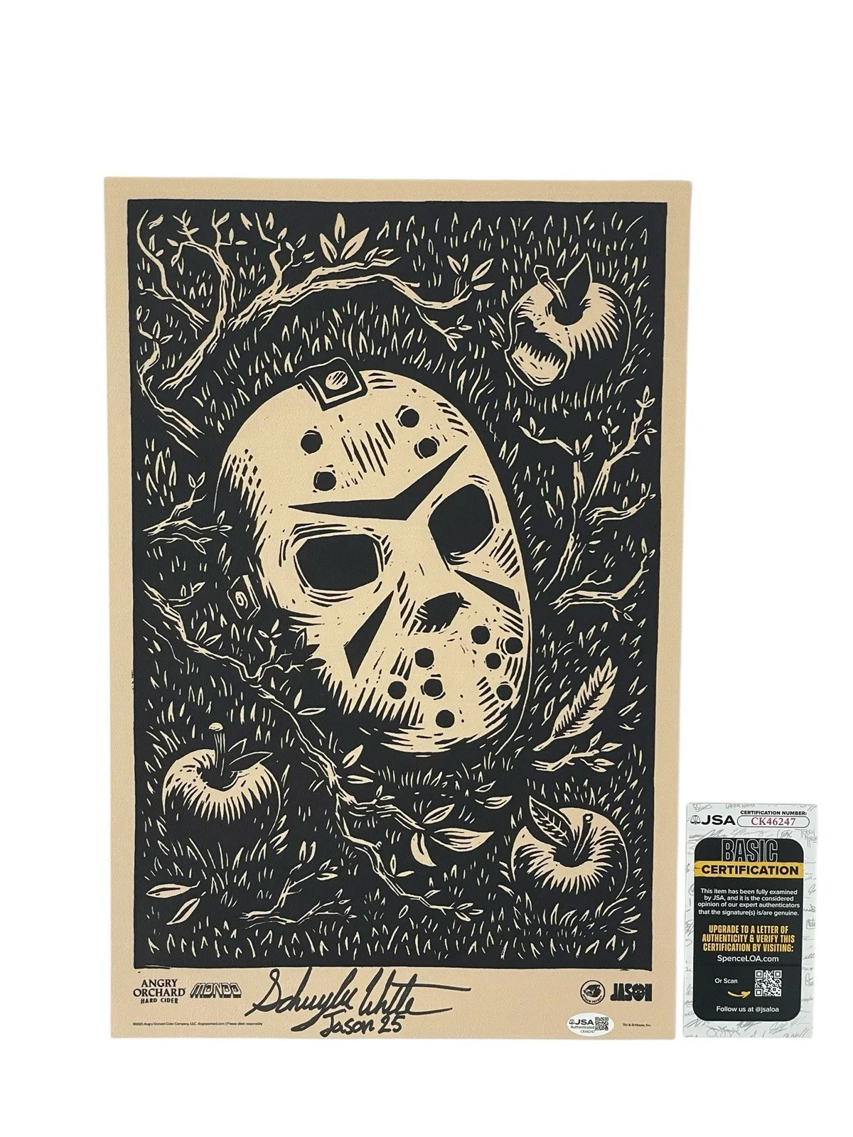 Schuyler White — Jason Voorhees Signed SDCC poster Schuyler White Friday the 13th Sweet Revenge