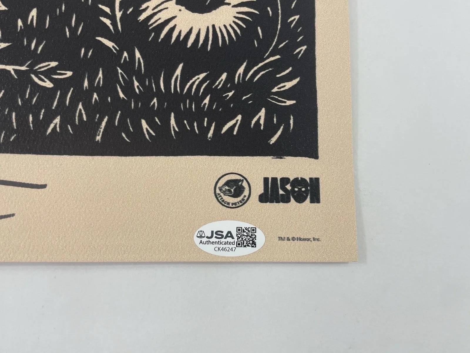 Schuyler White — Jason Voorhees Signed SDCC poster Schuyler White Friday the 13th Sweet Revenge, изображение 3