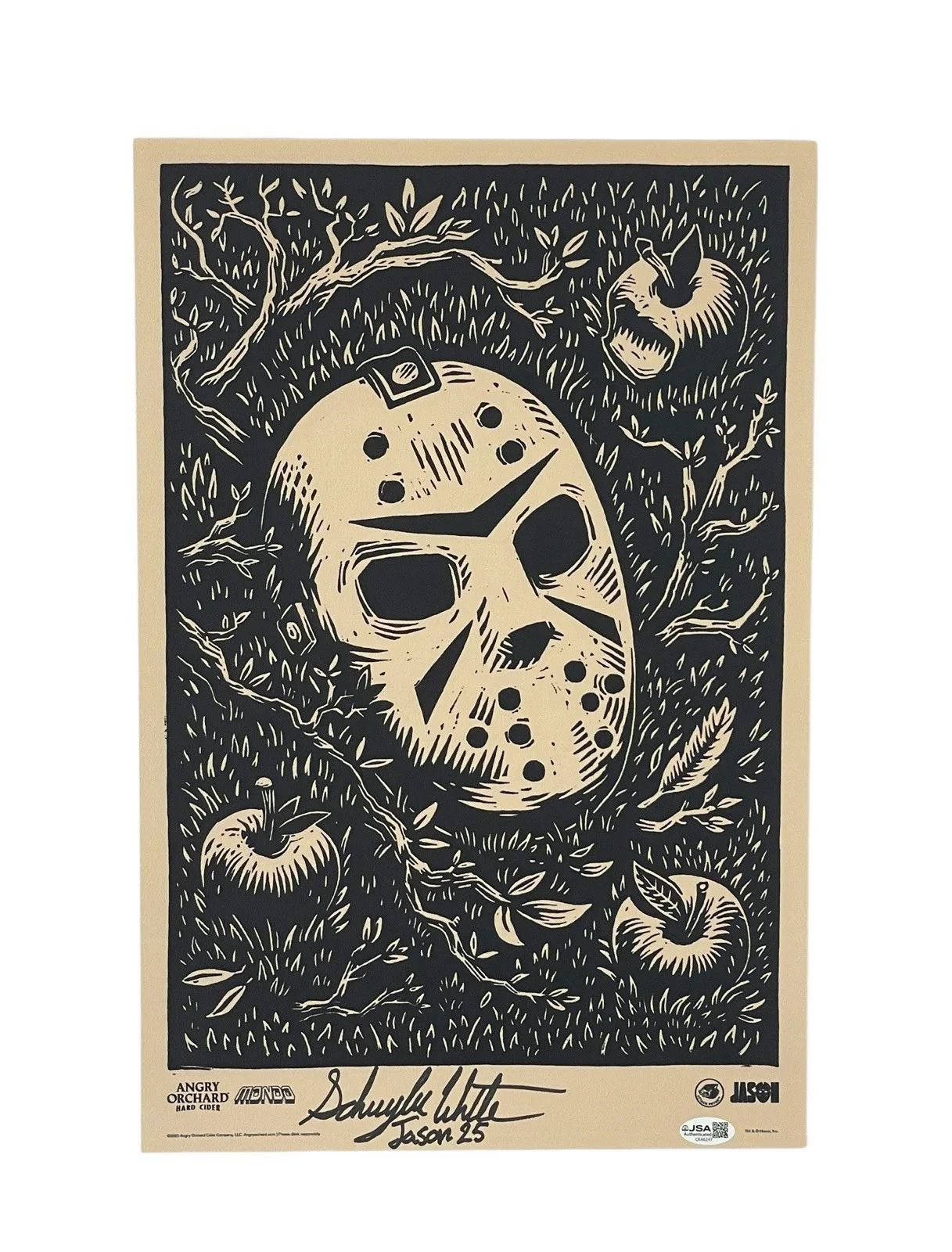 Schuyler White — Jason Voorhees Signed SDCC poster Schuyler White Friday the 13th Sweet Revenge, изображение 4