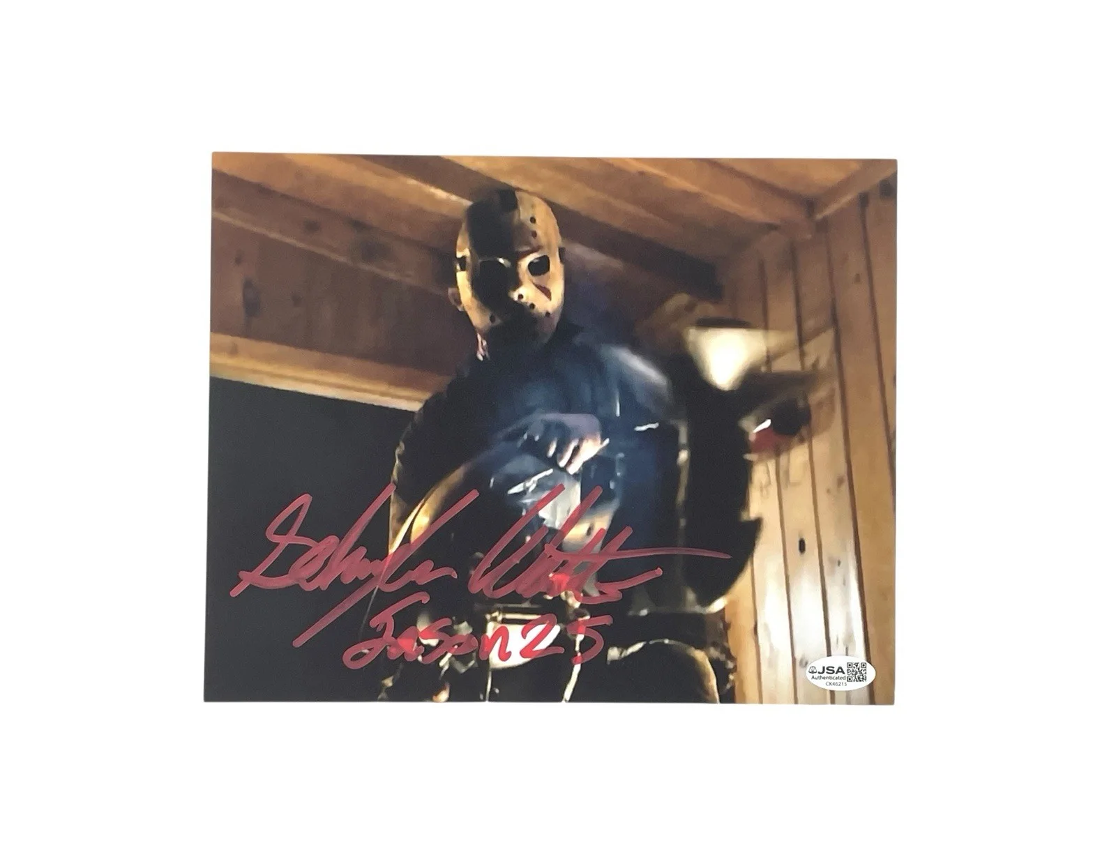 Schuyler White — Jason Voorhees Signed 8x10 Photo Schuyler White Friday the 13th Sweet Revenge, изображение 2
