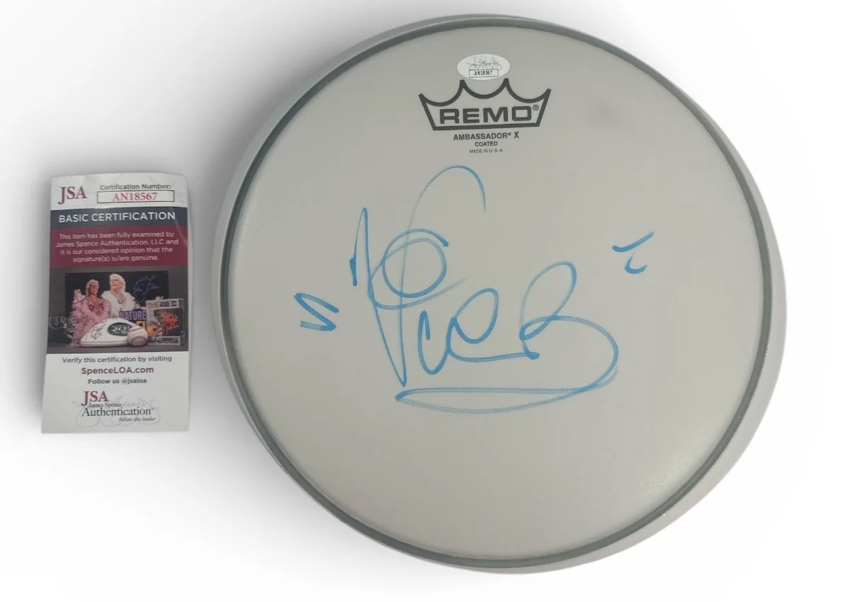Vanilla Ice Signed 11" Remo Drum Head JSA, image 2