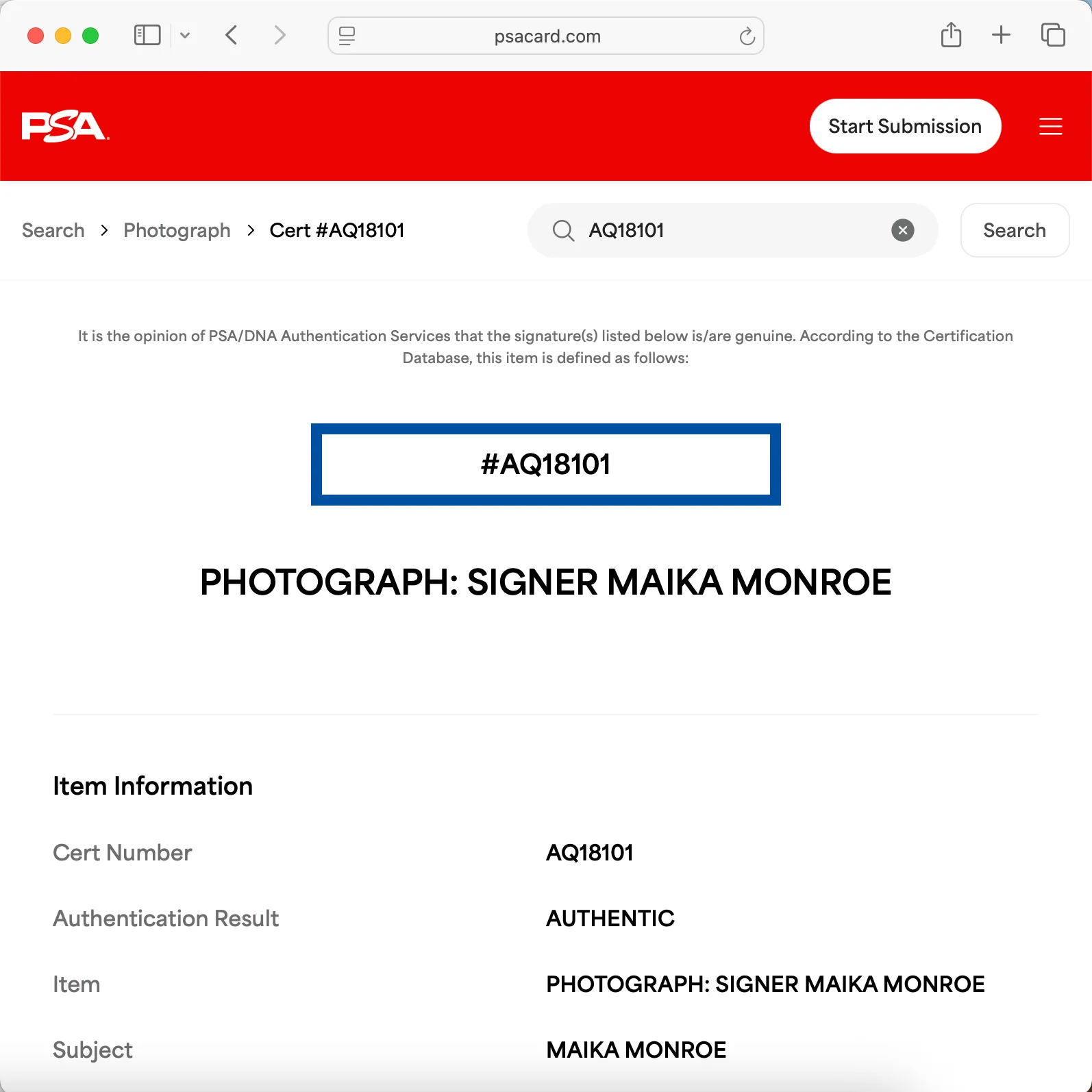 Maika Monroe — MAIKA MONROE SIGNED 11x14 PHOTO PSA DNA AUTOGRAPH PHOTOSHOOT HOT, изображение 3