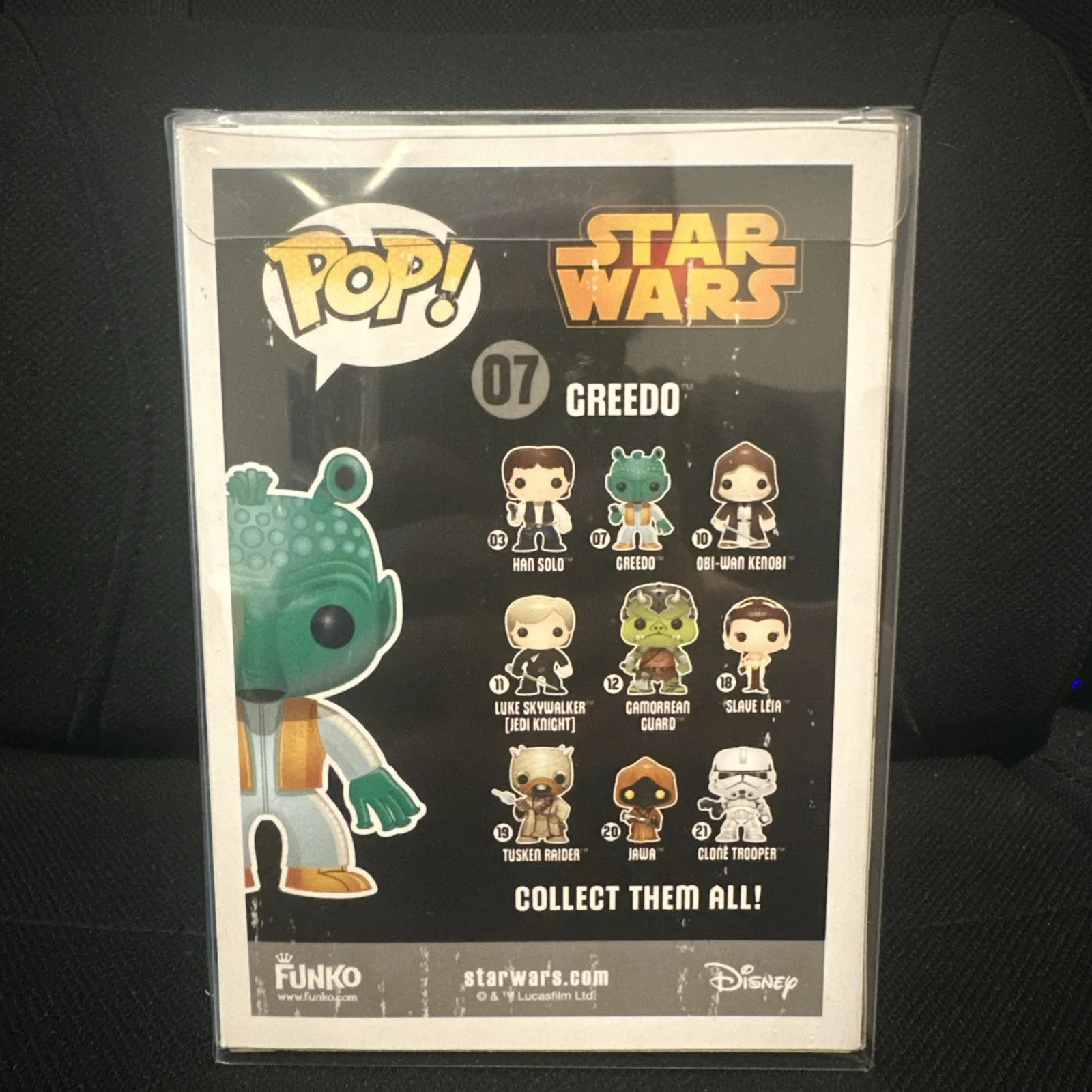 Paul Blake — Funko POP Star Wars PAUL BLAKE Signed/Autographed 07 Greedo, image 3