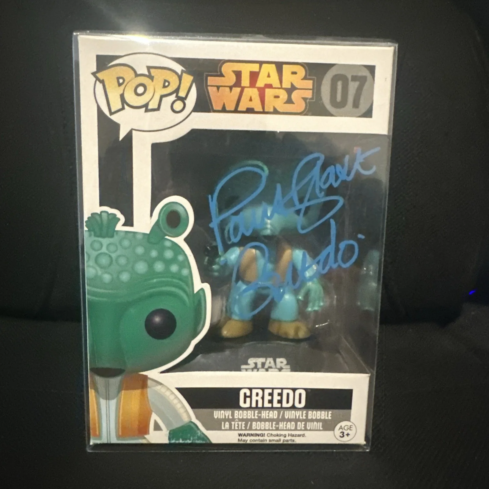 Paul Blake — Funko POP Star Wars PAUL BLAKE Signed/Autographed 07 Greedo, image 5