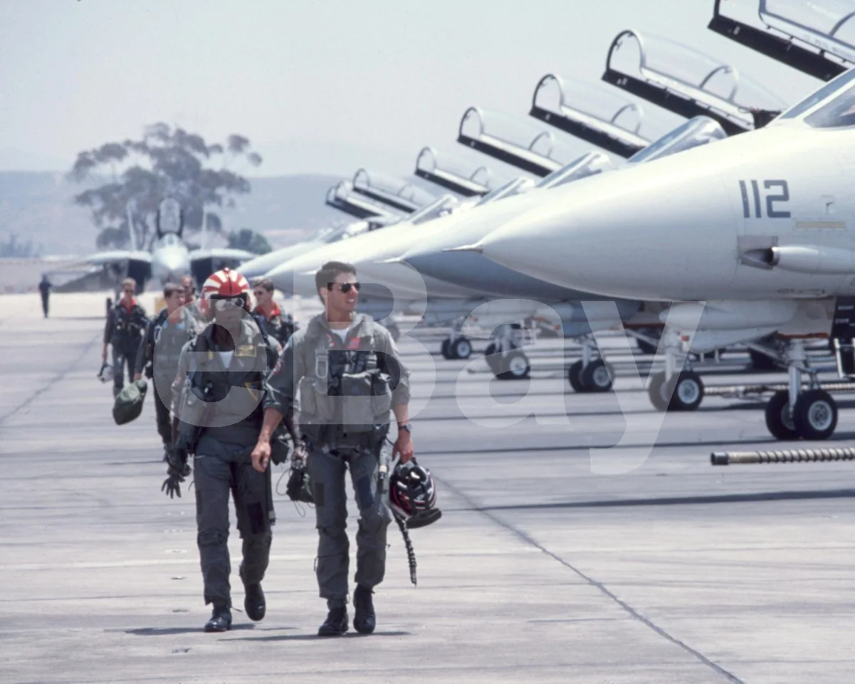 Top Gun (1986) Tom Cruise, Clarence Gilyard Jr 16x12 Photo Poster Print, изображение 4