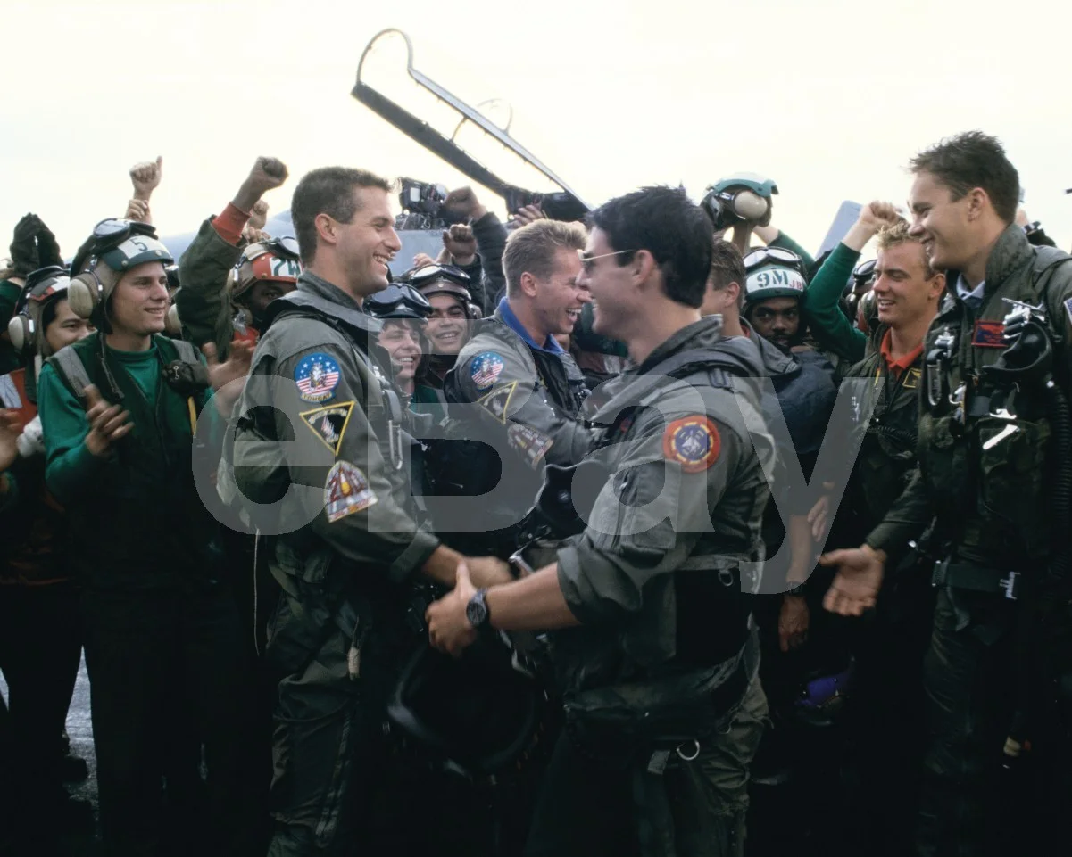 Top Gun (1986) Tom Cruise, Rick Rossovich 16x12 Photo Poster Print, изображение 4