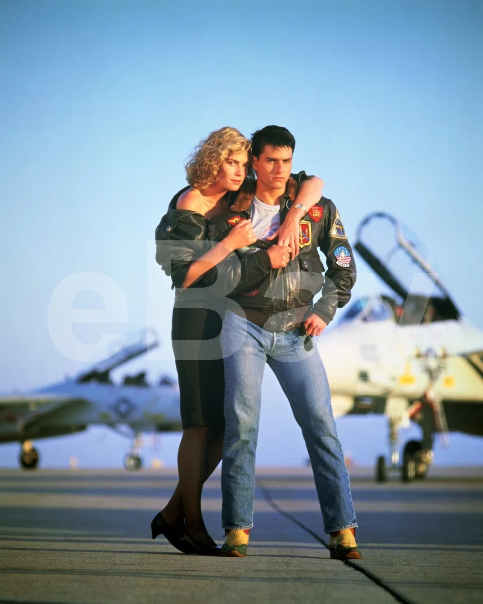 Top Gun (1986) Tom Cruise, Kelly McGillis 16x12 Photo Poster Print, изображение 4