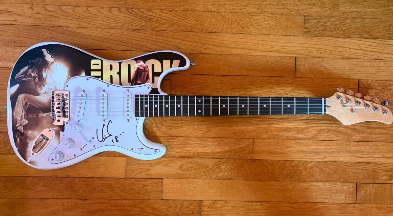 Kid Rock — KID ROCK SIGNED AUTOGRAPHED CUSTOM WRAPPED GUITAR ALL SUMMER DETROIT COWBOY PSA, image 2