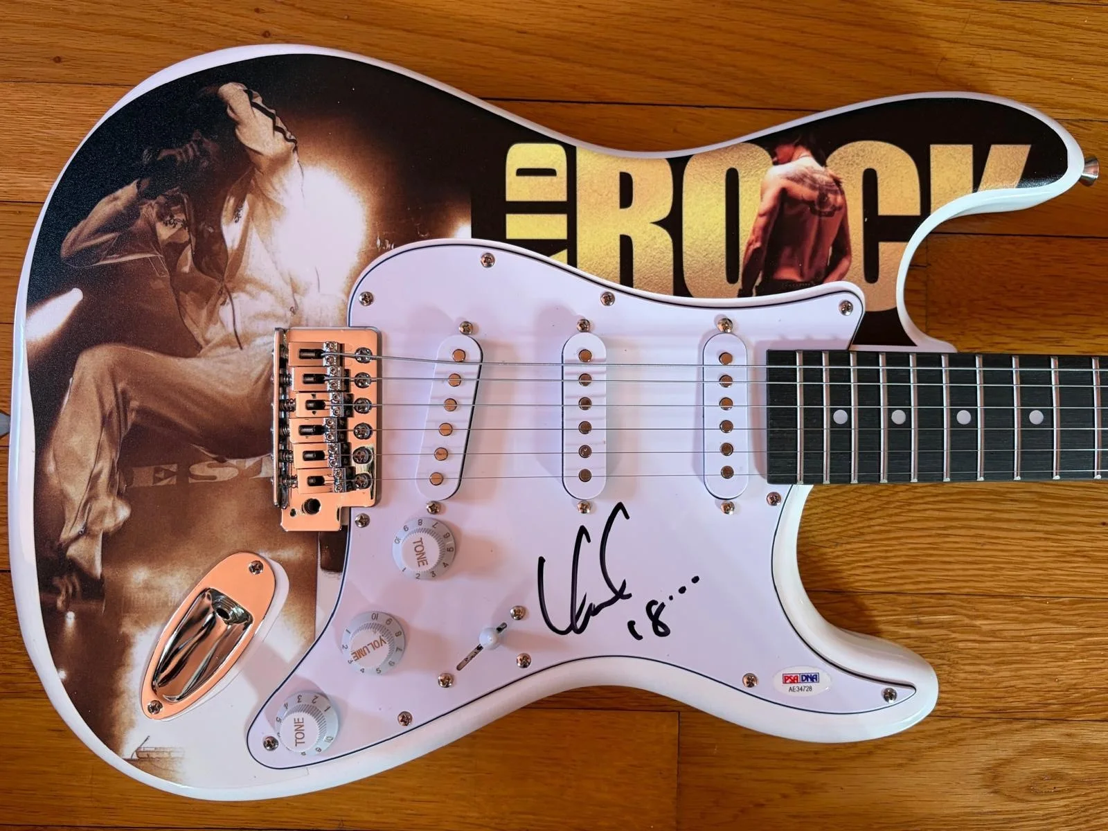 Kid Rock — KID ROCK SIGNED AUTOGRAPHED CUSTOM WRAPPED GUITAR ALL SUMMER DETROIT COWBOY PSA, image 5