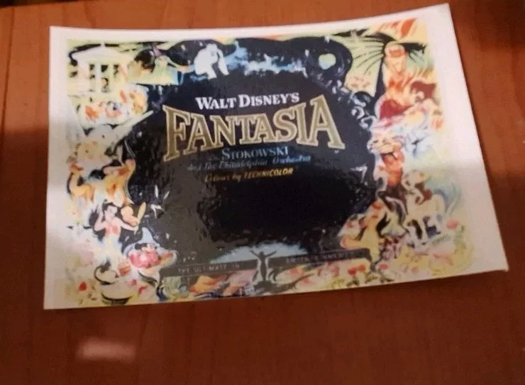 Classic Style Disney "Fantasia" 1940 Fine Art Premium Reproduction Postcard, изображение 2