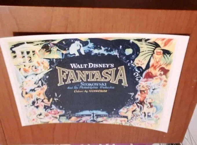 Classic Style Disney "Fantasia" 1940 Fine Art Premium Reproduction Postcard, изображение 3