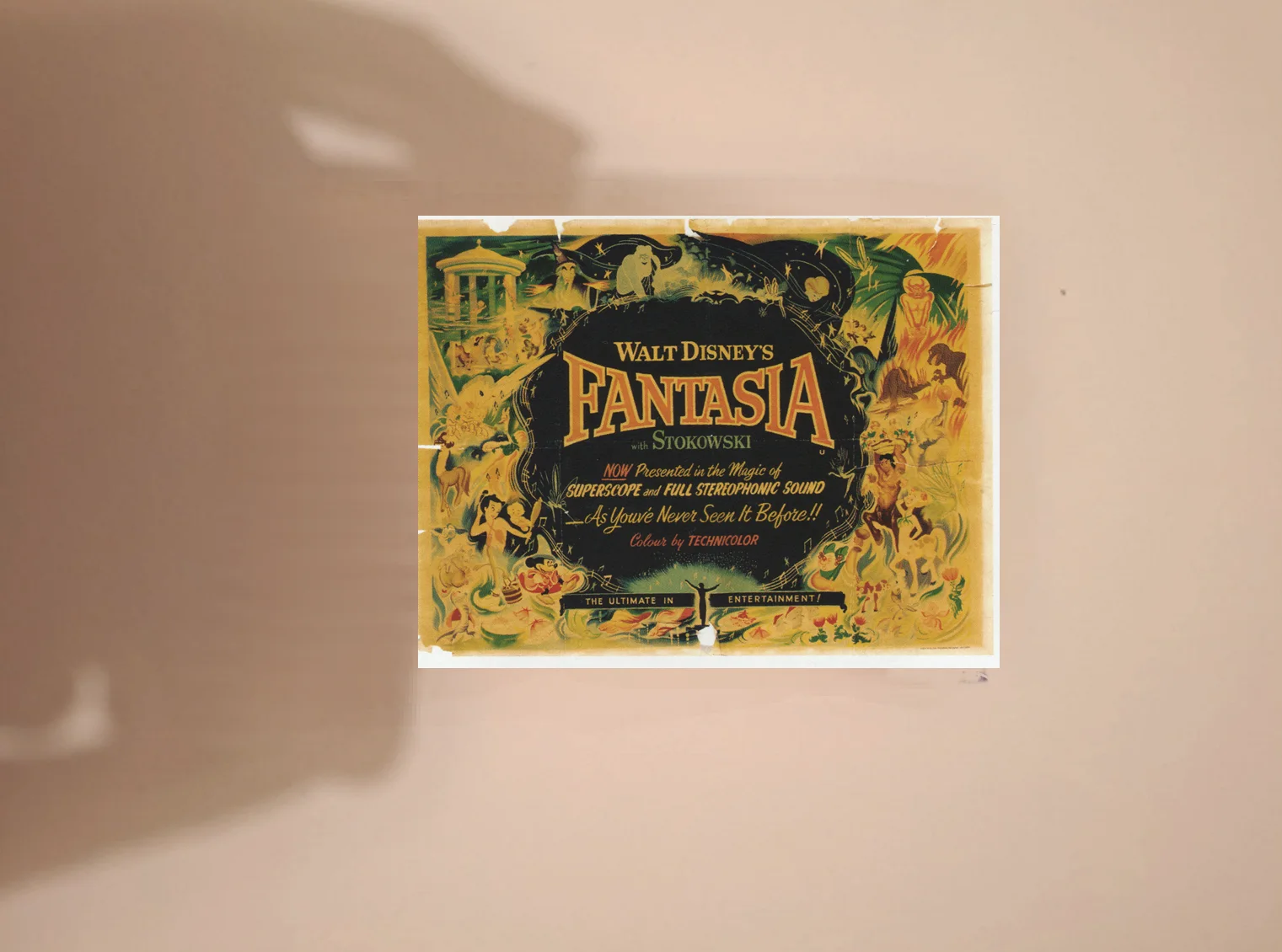 Classic Style Disney "Fantasia" 1940 Fine Art Premium Reproduction Postcard, изображение 5