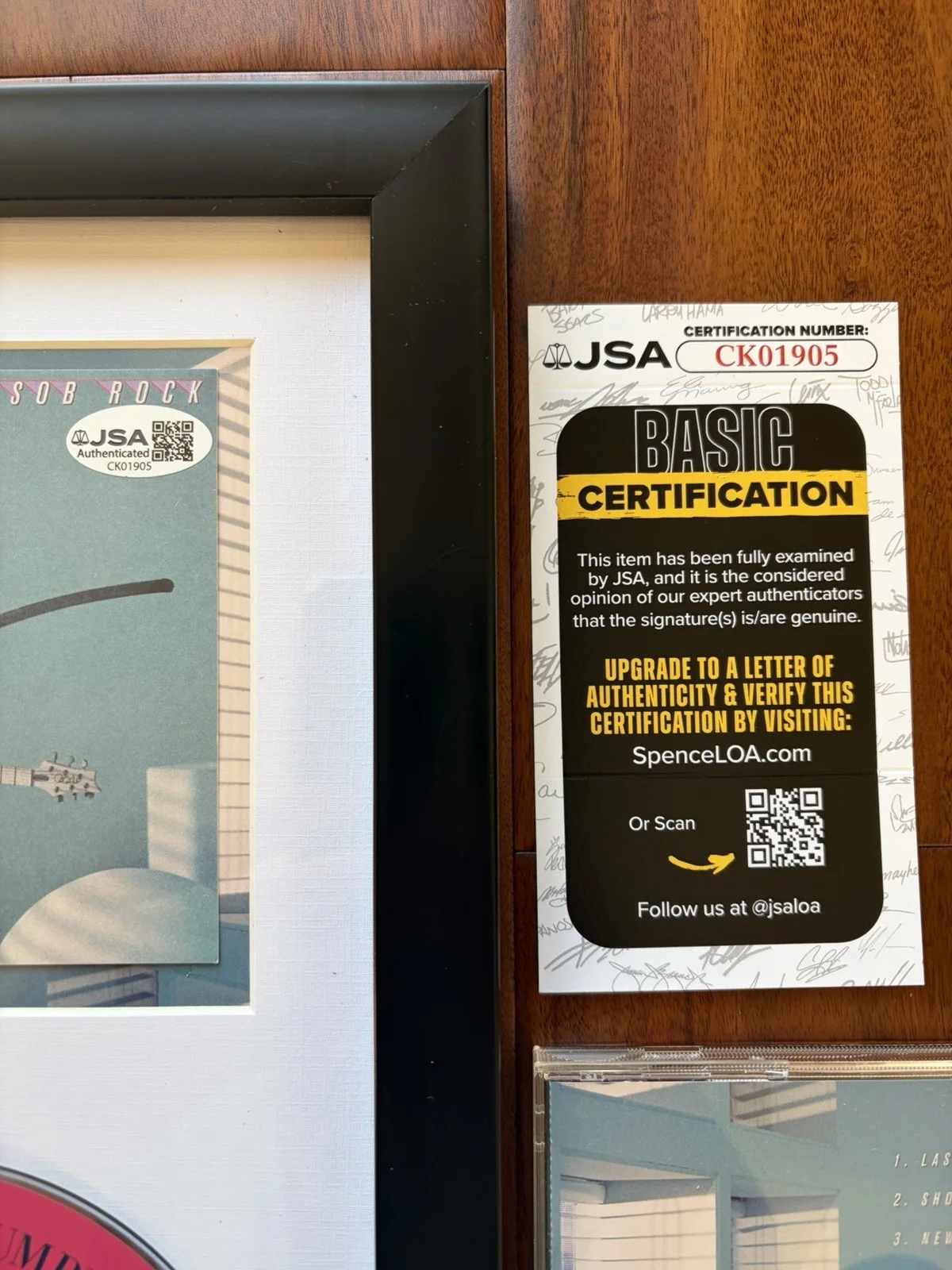 John Mayer Signed Framed CD Cover Hand Signed Autographed JSA COA, image 3