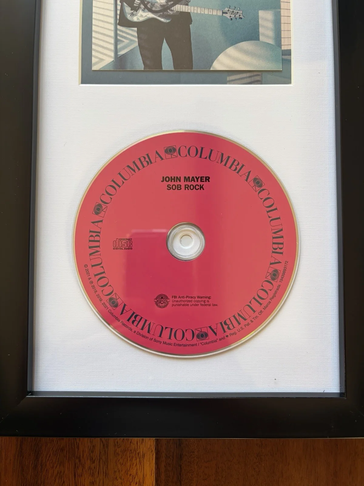 John Mayer Signed Framed CD Cover Hand Signed Autographed JSA COA, image 5