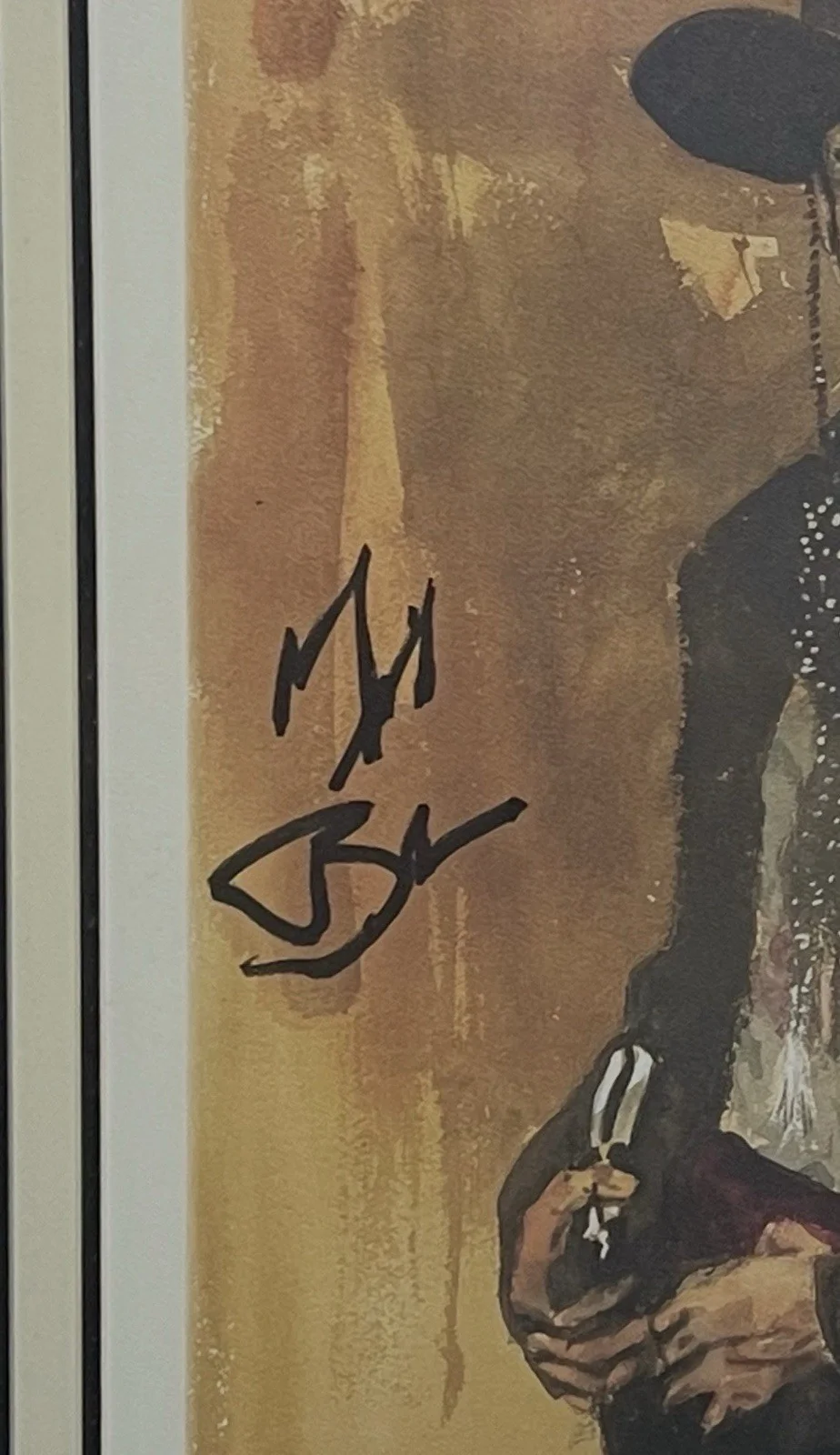 Michael Biehn — Michael Biehn Signed And Framed 20x24 Canvas Tombstone Johnny Ringo JSA, изображение 3