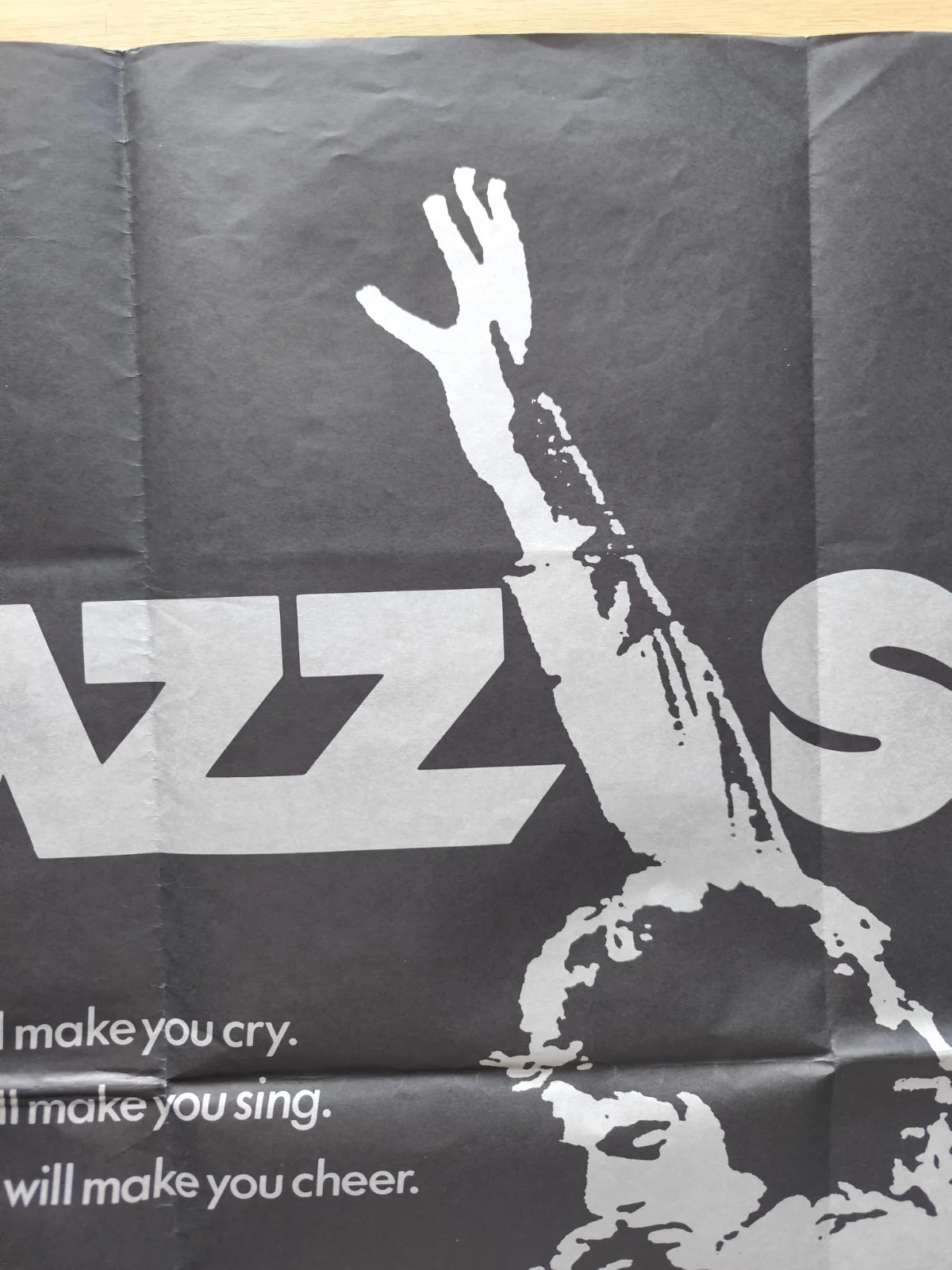 🎯The Jazz Singer – UK Quad – Neil Diamond / Olivier / Music Drama 1980 – Folded, изображение 4