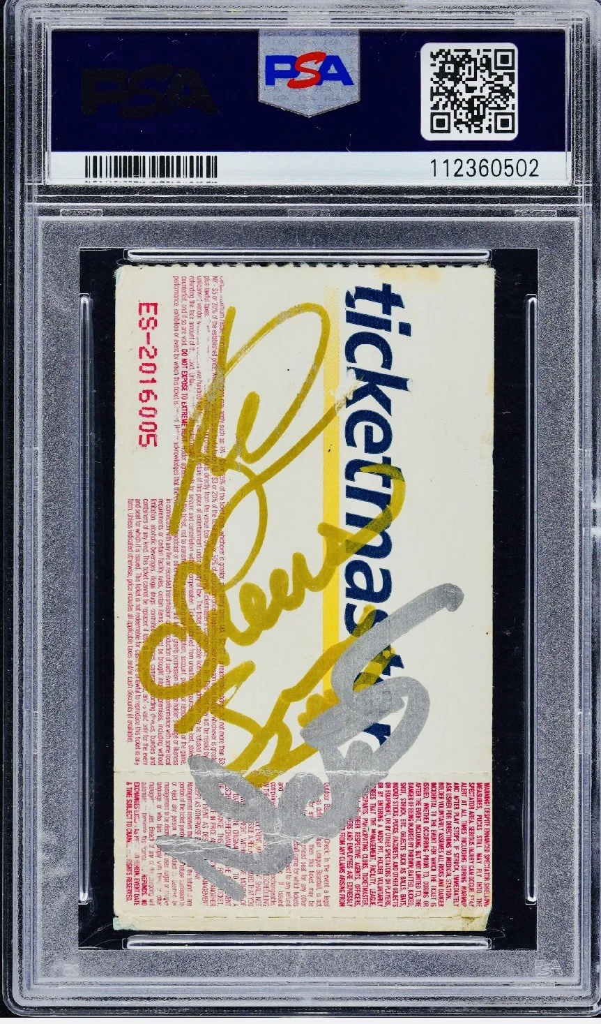 Iron Maiden Band Signed 2004 Ticket Autograph Dickinson Murray McBrain PSA/DNA, image 2