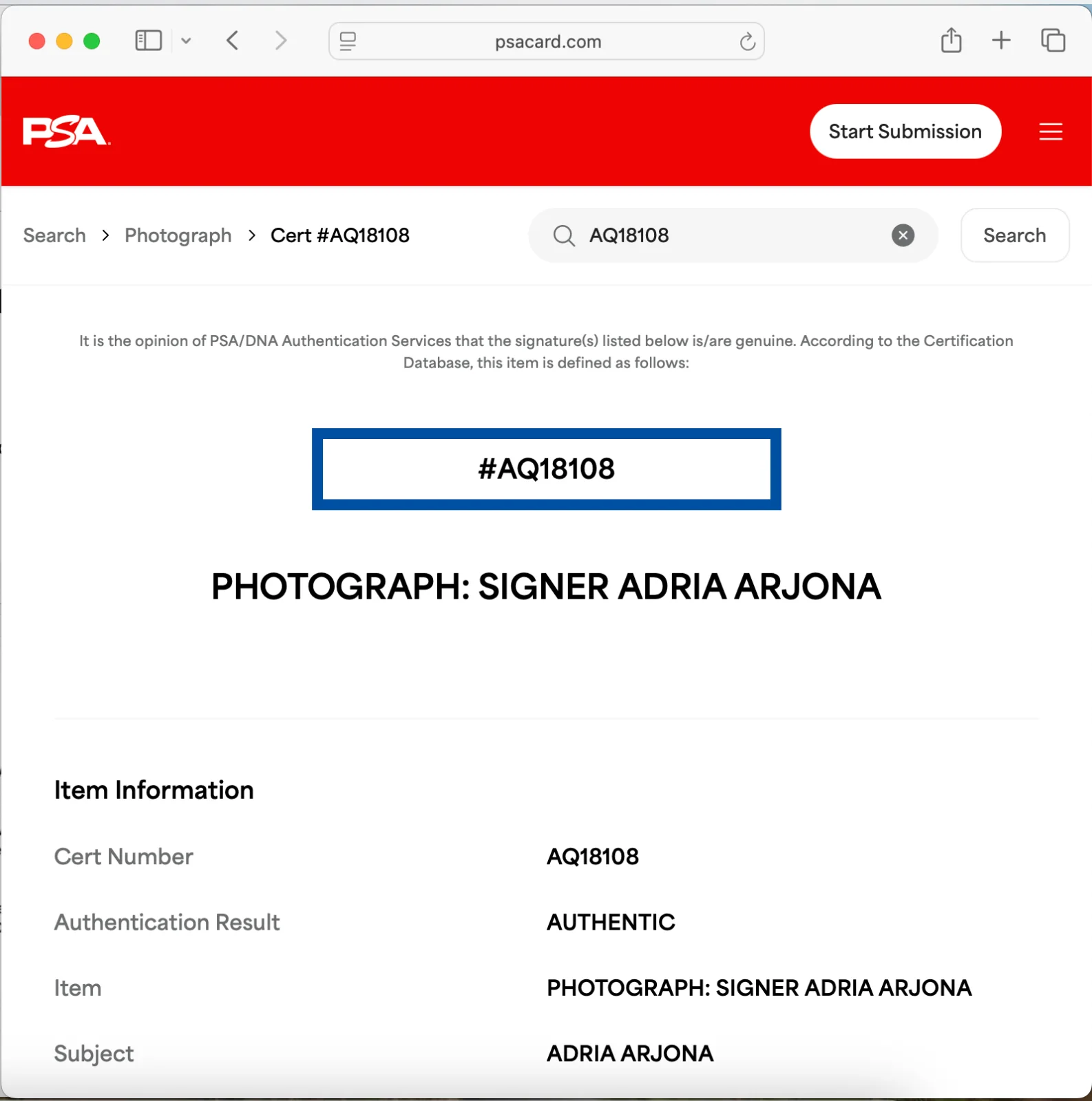 Adria Arjona — ADRIA ARJONA SIGNED 11x14 PHOTO PSA DNA AUTOGRAPH PHOTOSHOOT ROBE, изображение 3
