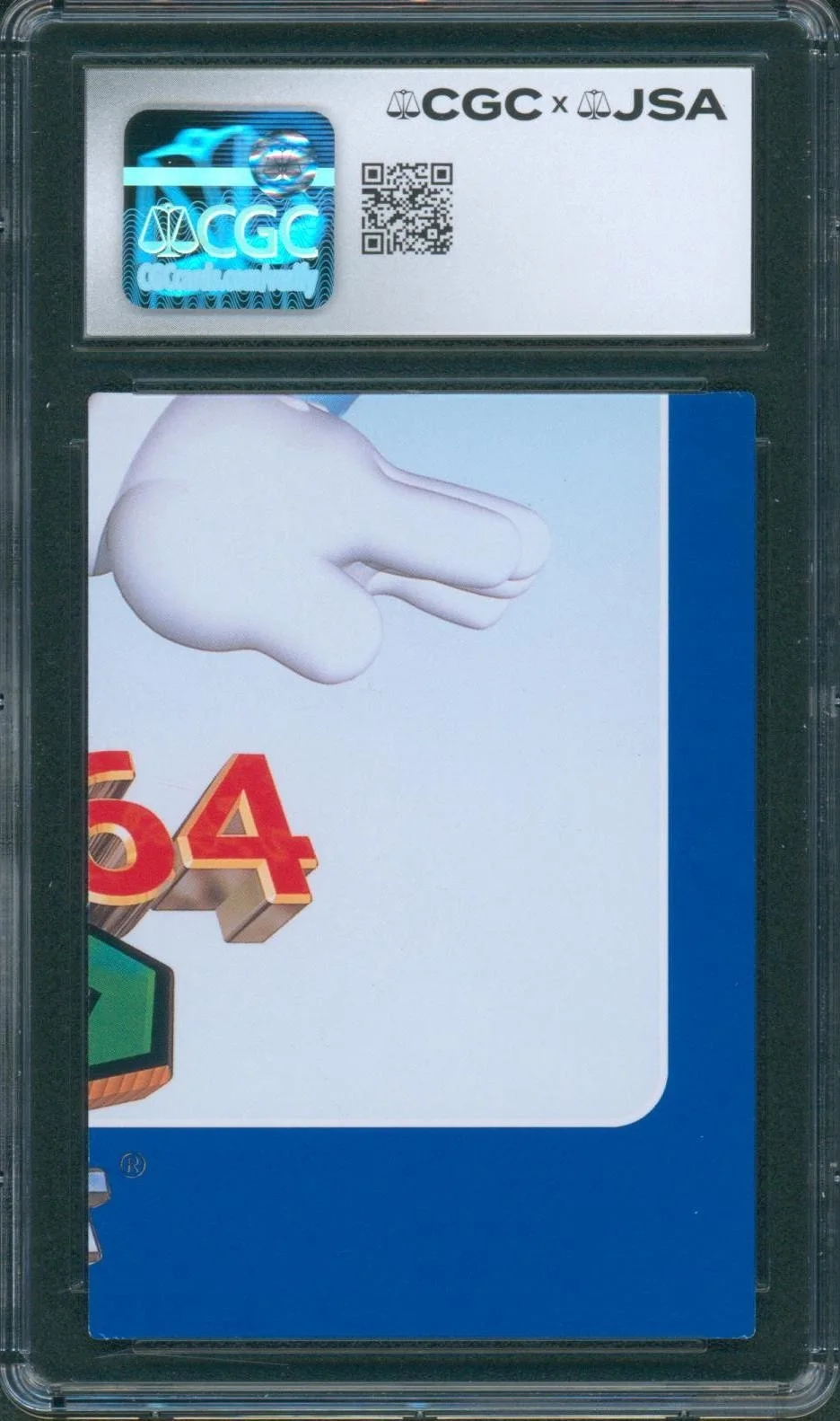 Charles Martinet — Charles Martinet Signed Amada Card Super Mario 64 Mint 9 CGC x JSA SLAB, image 2