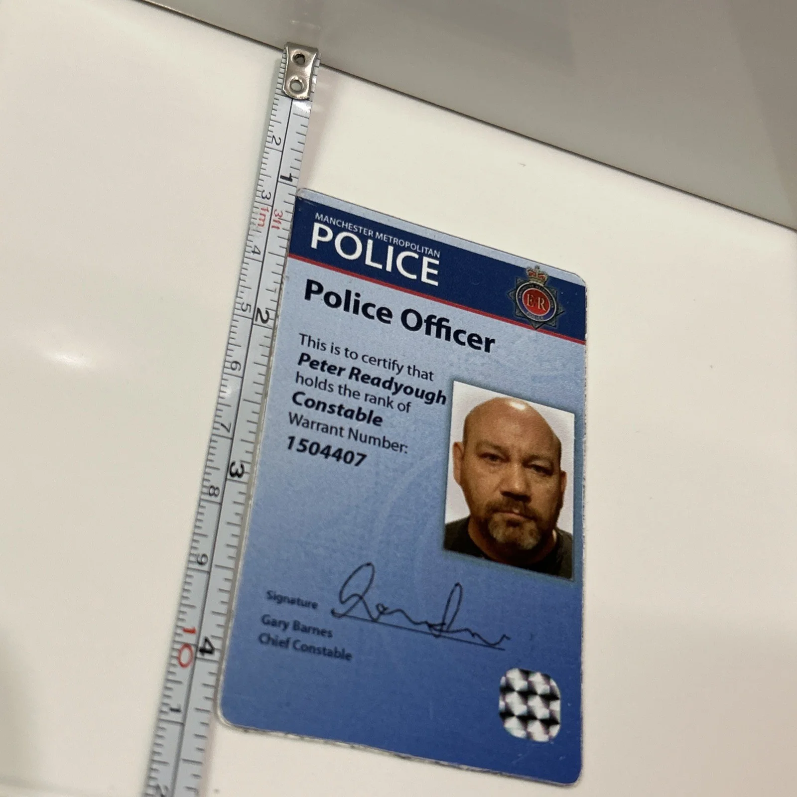 Scott And Bailey Peter Screen Used Movie Prop Film TV COA Rare Worn Drama police, изображение 4