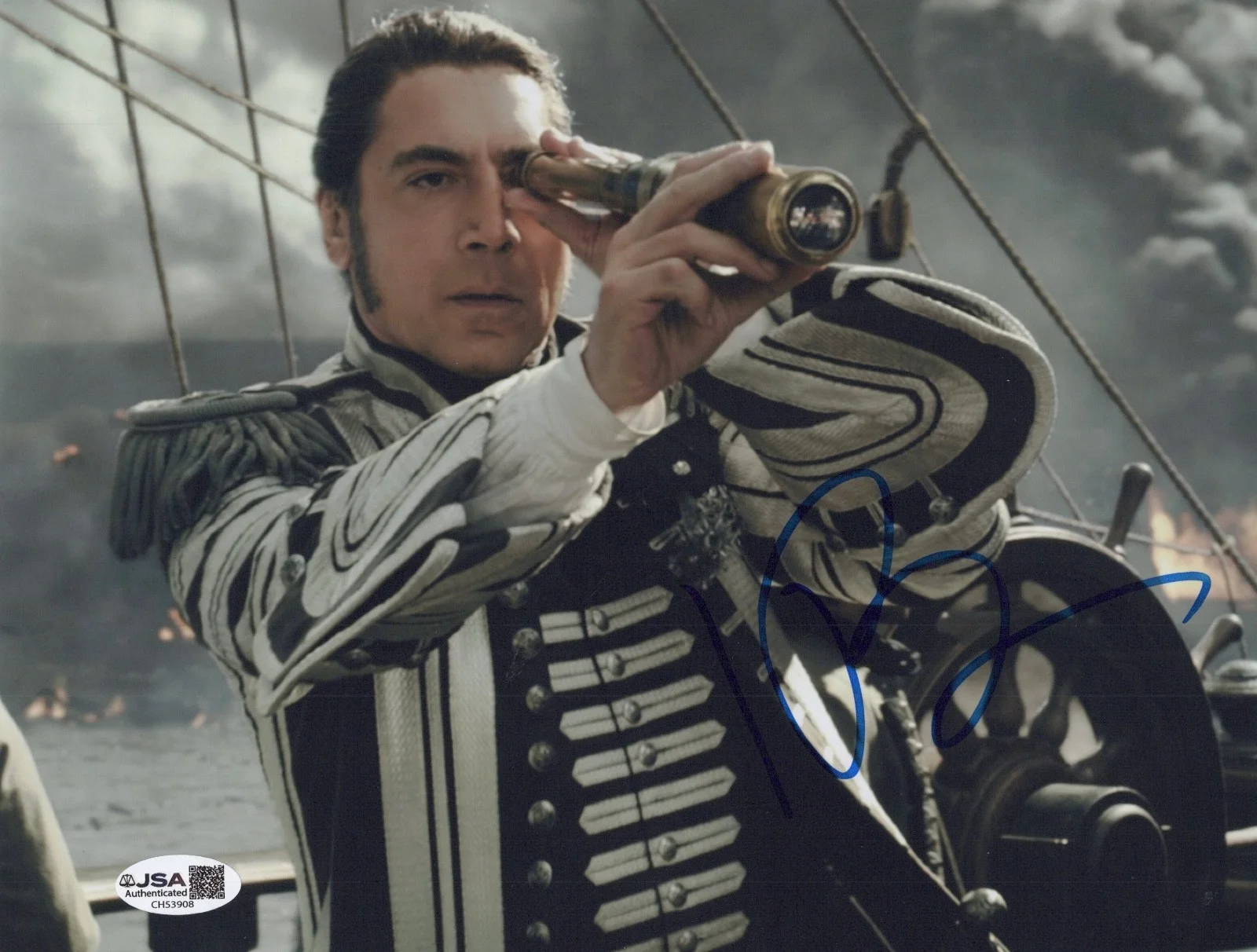 JAVIER BARDEM — JAVIER BARDEM Authentic Hand-Signed "PIRATES OF THE CARIBBEAN"8x10 photo JSA COA