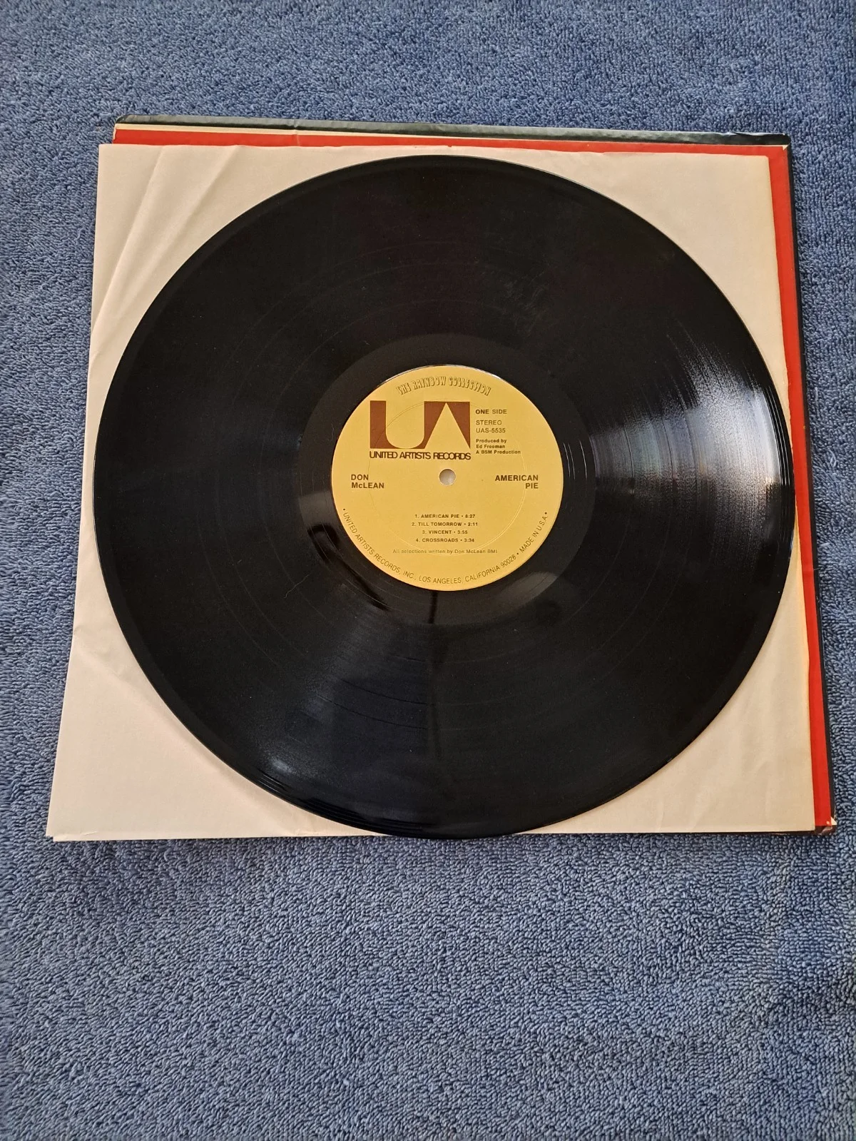 DON MCLAIN SIGNED AMERICAN PIE LP VINYL ALBUM JSA COA, изображение 5
