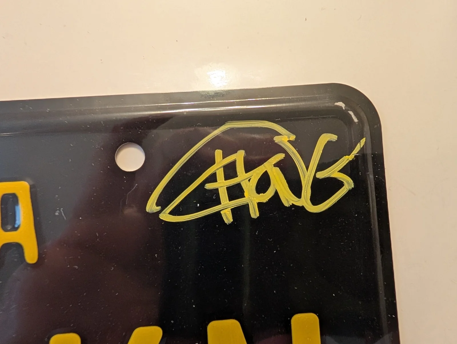 Cheech Marin, Tommy Chong — Signed Cheech and Chong KP SMOKN License Plate. Authentic. W/COA, image 2