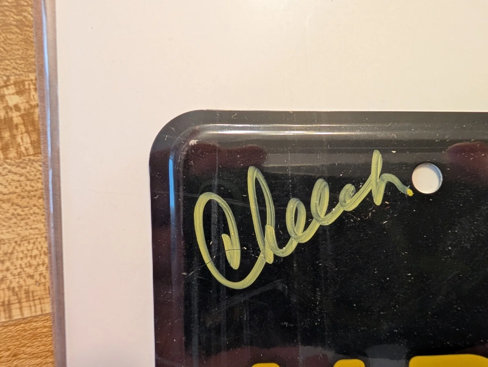 Cheech Marin, Tommy Chong — Signed Cheech and Chong KP SMOKN License Plate. Authentic. W/COA, image 3