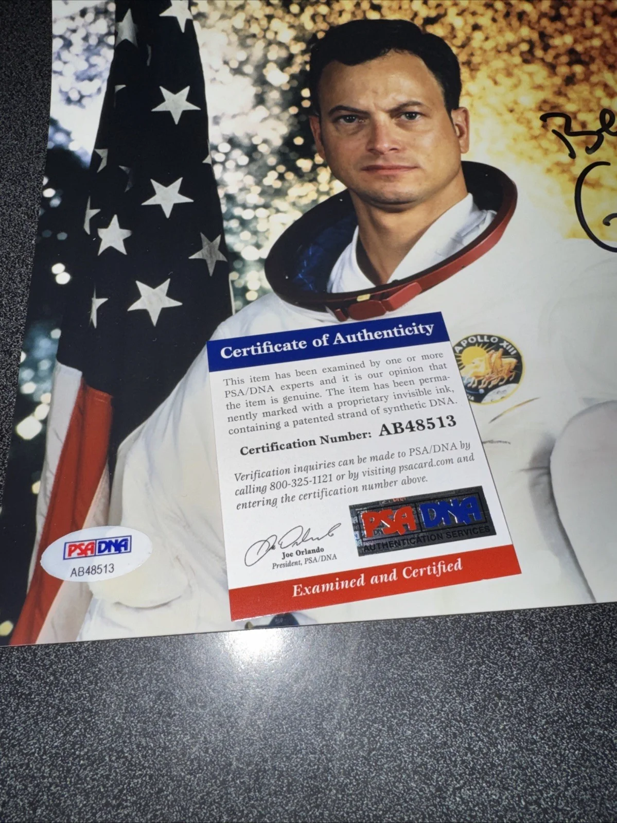 Gary Sinese — Gary Sinise Autographed Signed 8x10 Photograph Apollo 13 PSA/DNA Authenticated, image 4
