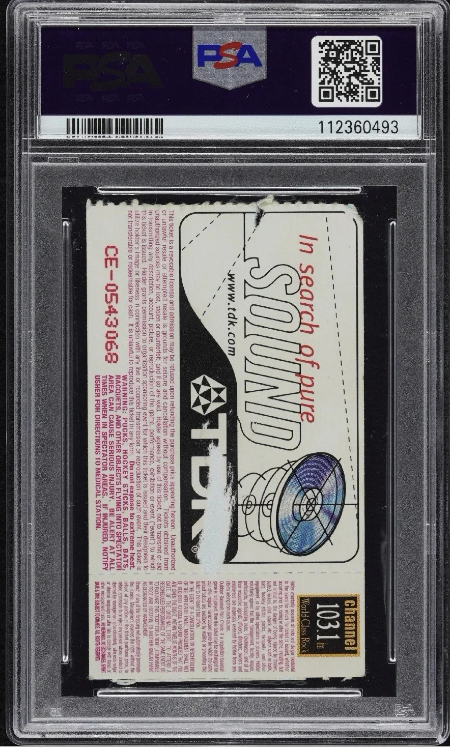 Poison Signed 1999 Ticket Autograph Rikki Rockett & Brett Michaels PSA/DNA, изображение 2