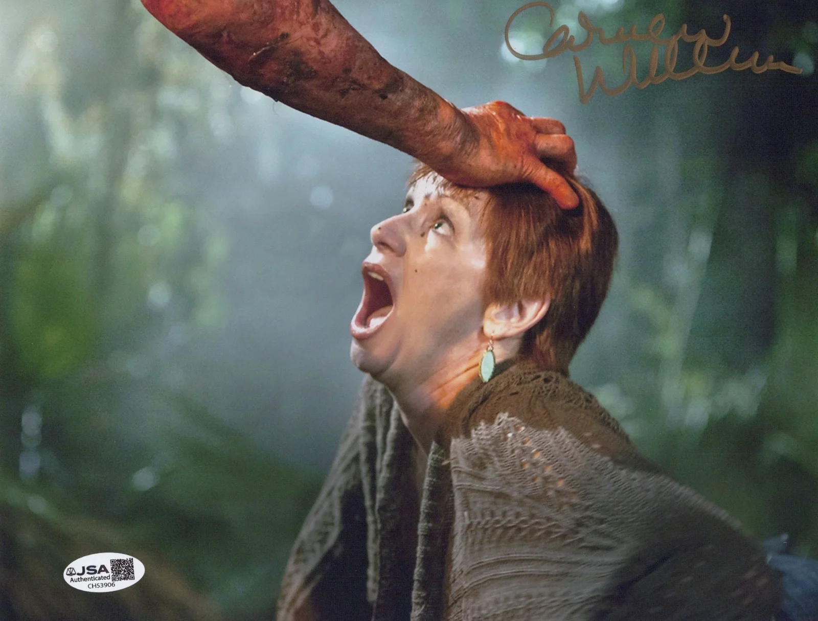 CAROLINE WILLIAMS — CAROLINE WILLIAMS Authentic Hand-Signed "HATCHET 3" 8x10 Photo (JSA COA)