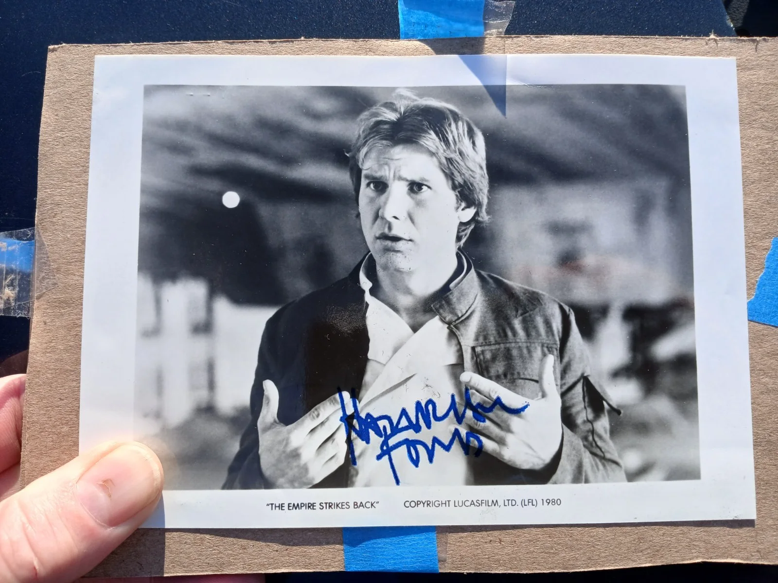 Harrison Ford — STAR WARS Harrison Ford Signed Autograph Photo Empire Raiders Indiana Jones 1980, изображение 2