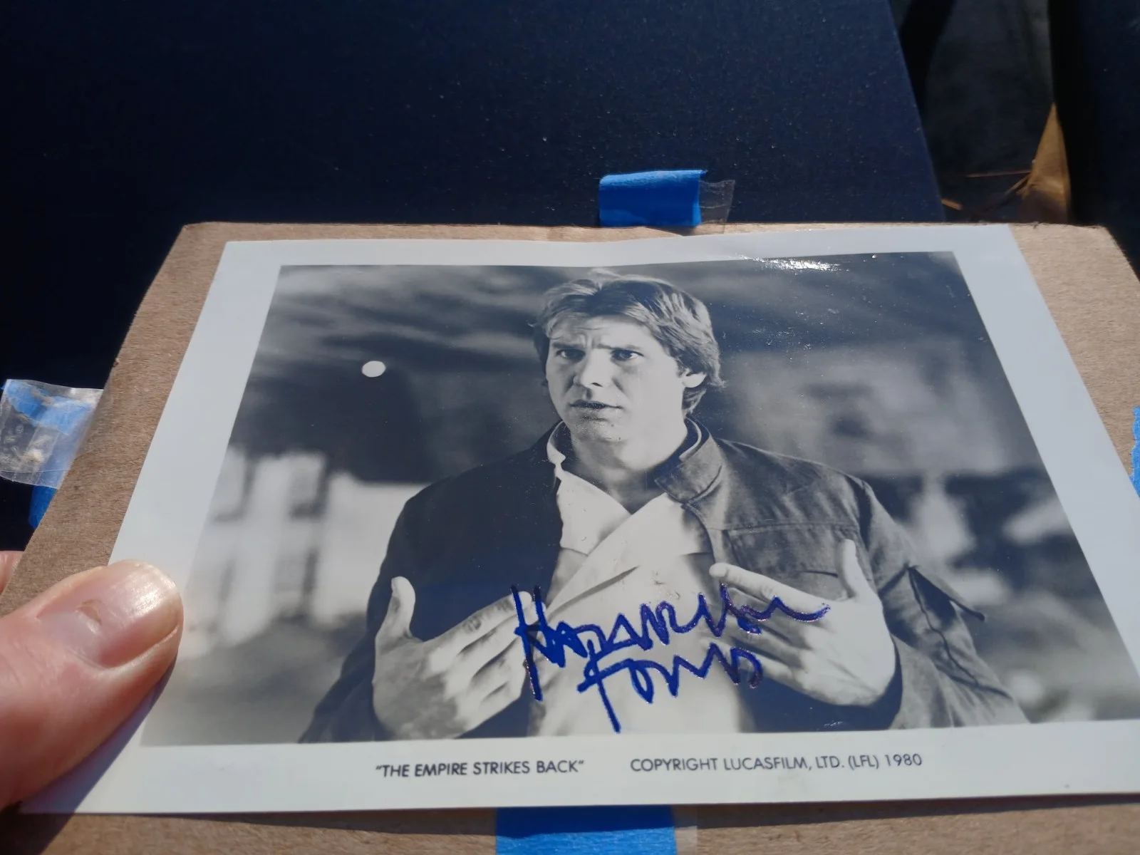 Harrison Ford — STAR WARS Harrison Ford Signed Autograph Photo Empire Raiders Indiana Jones 1980, изображение 4