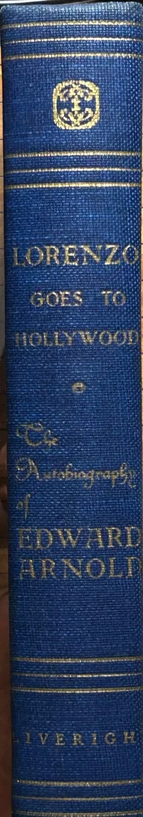 EDWARD ARNOLD—SIGNED Memoir—Capra•Sturges•Marx Bros•Mae West•Von Sternberg•, изображение 4