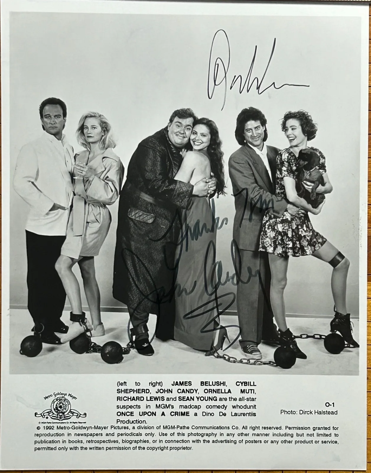 JOHN CANDY RICHARD LEWIS—SIGNED cast PHOTO—SCTV•HOME ALONE•SPLASH•PLANES TRAINS, изображение 2
