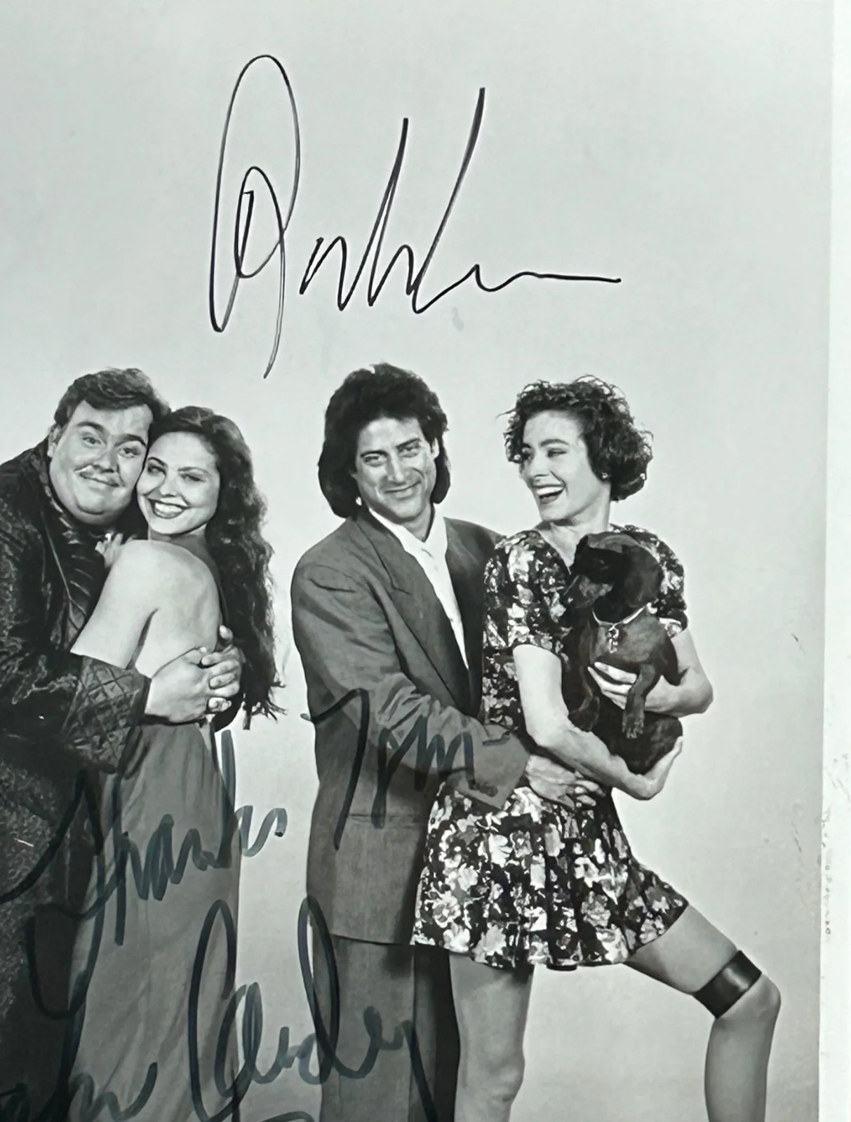 JOHN CANDY RICHARD LEWIS—SIGNED cast PHOTO—SCTV•HOME ALONE•SPLASH•PLANES TRAINS, изображение 4