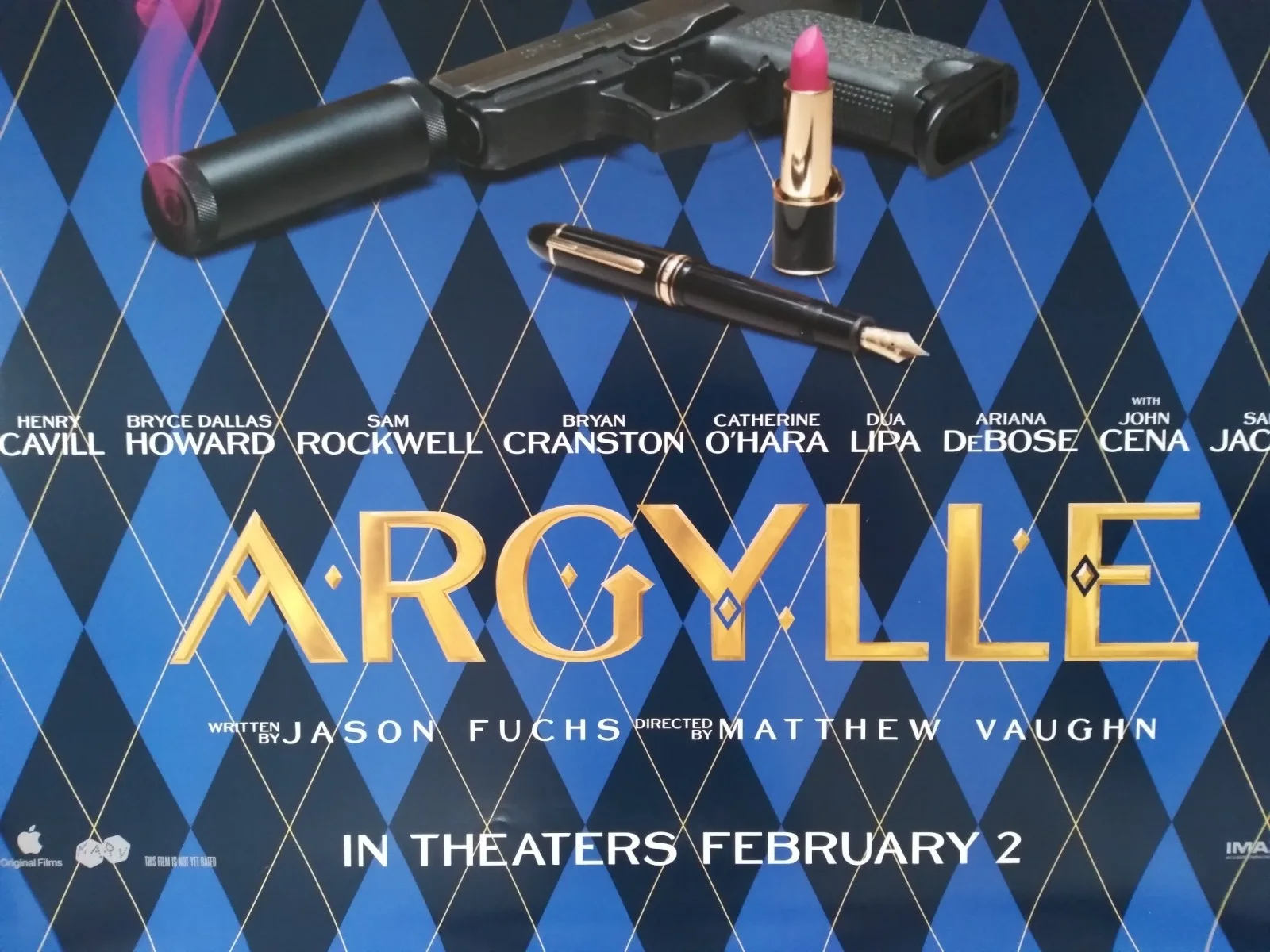 Argylle original movie 2024 poster US one sheet, изображение 2
