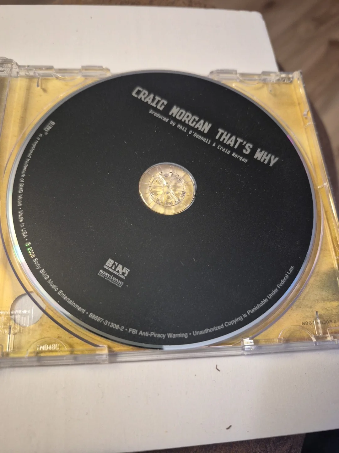 Craig Morgan "That’s Why" Signed Autographed CD ATEB048, image 3