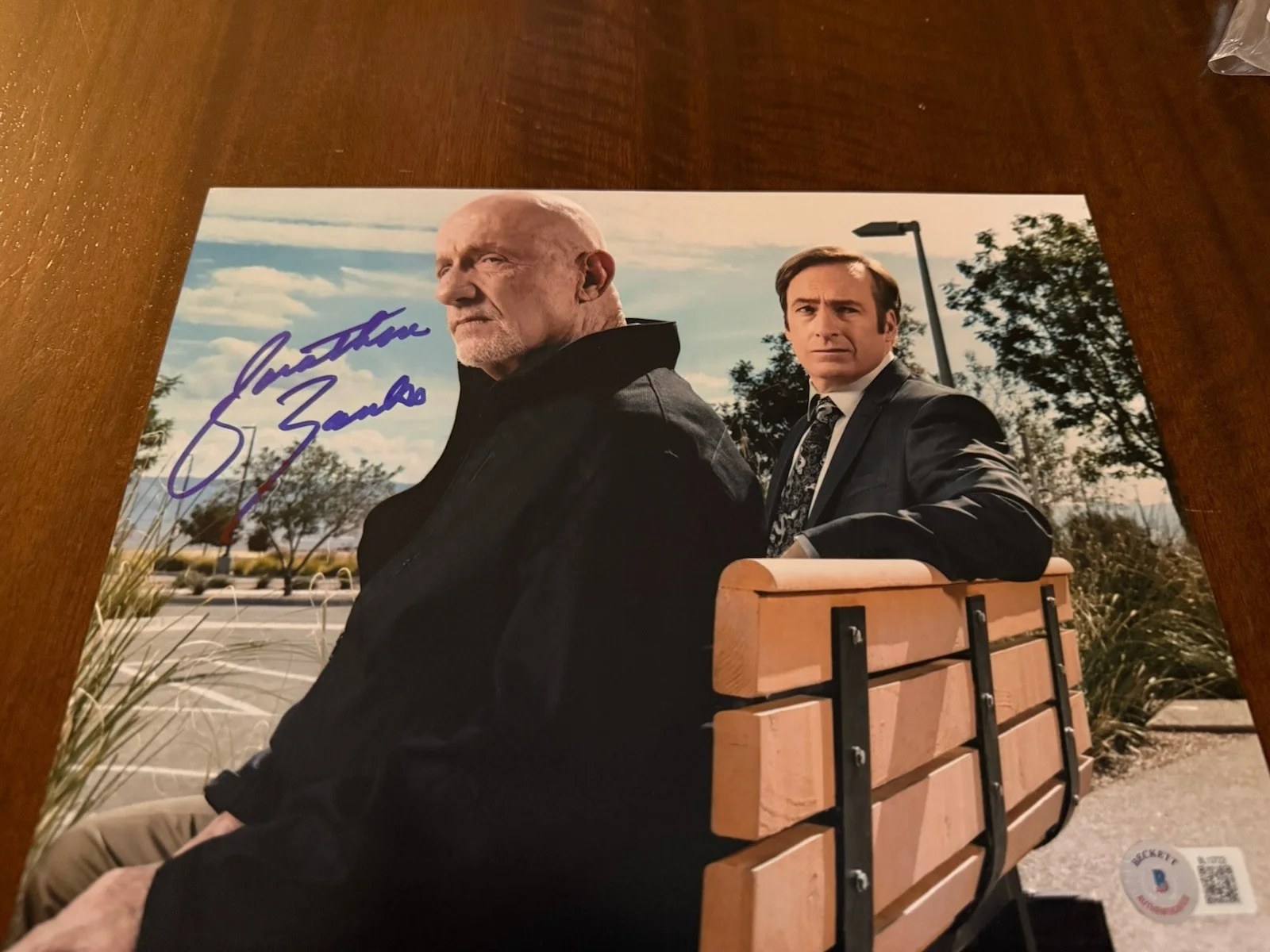 JONATHAN BANKS — JONATHAN BANKS AUTOGRAPHED HAND SIGNED BREAKING BAD BETTER CALL SAUL BAS COA, image 3